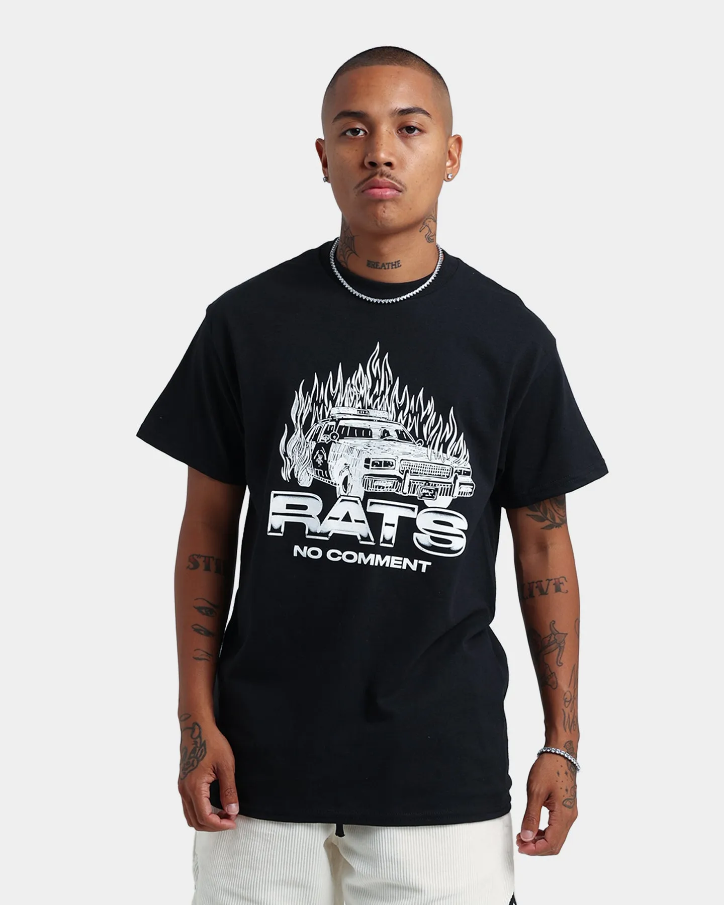 Rats Get Fat No Comment T-Shirt Black sold by Culture Kings