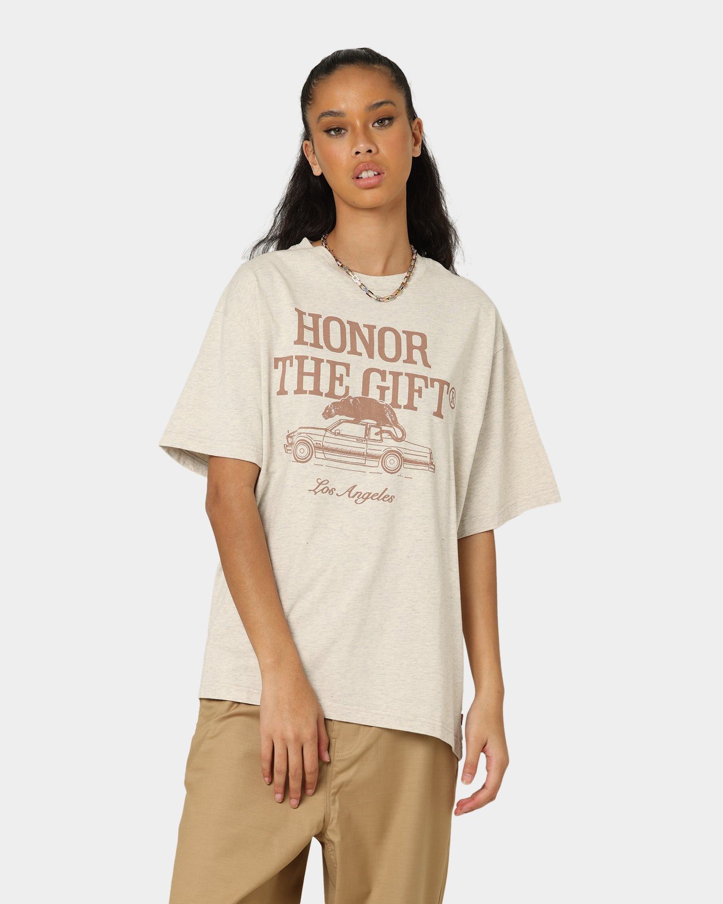 Honor The Gift HTG Pack T-Shirt Oatmeal sold by Culture Kings