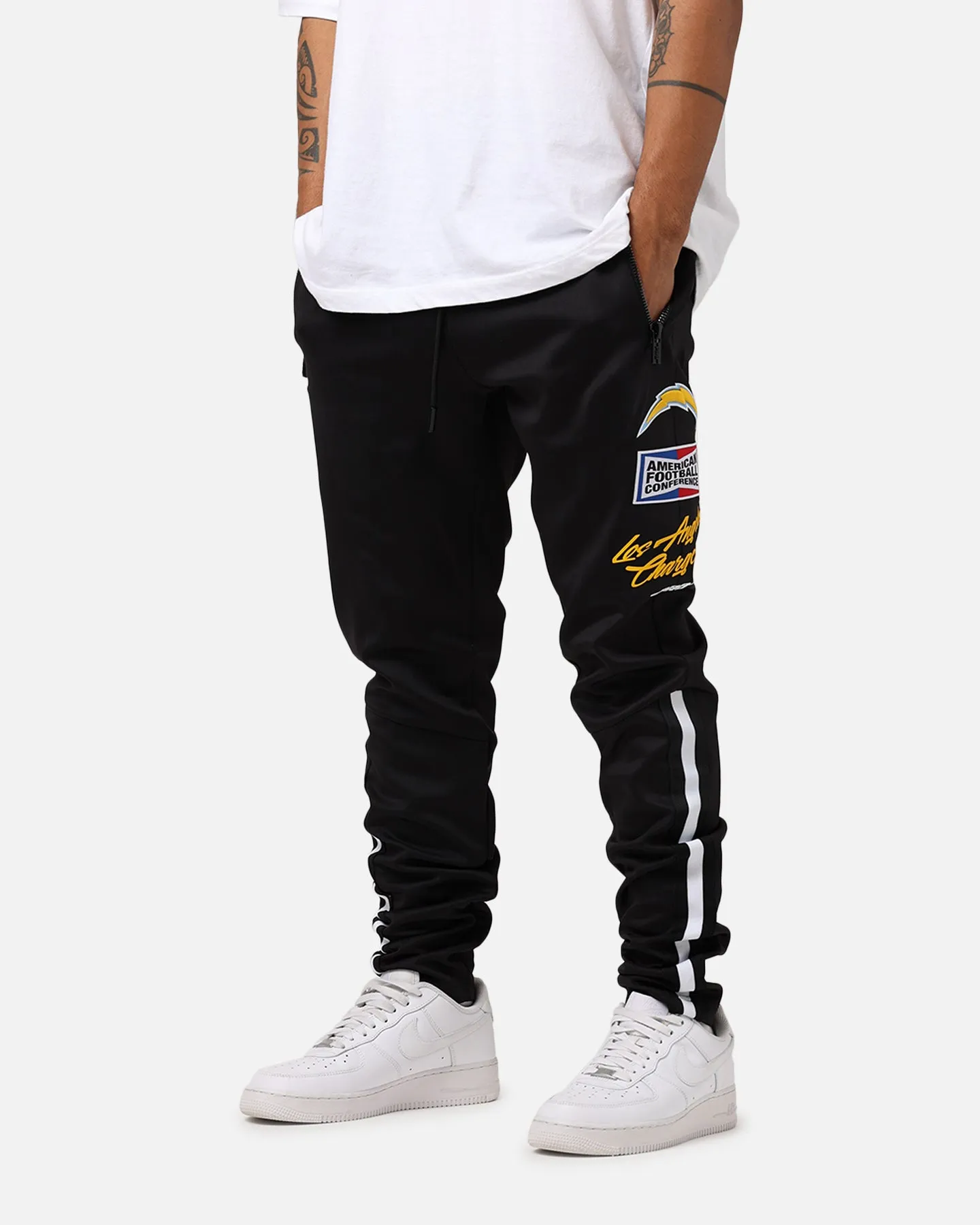Pro Standard Los Angeles Chargers Fast Lane Track Pants Black sold by Culture Kings product image thumbnail 4