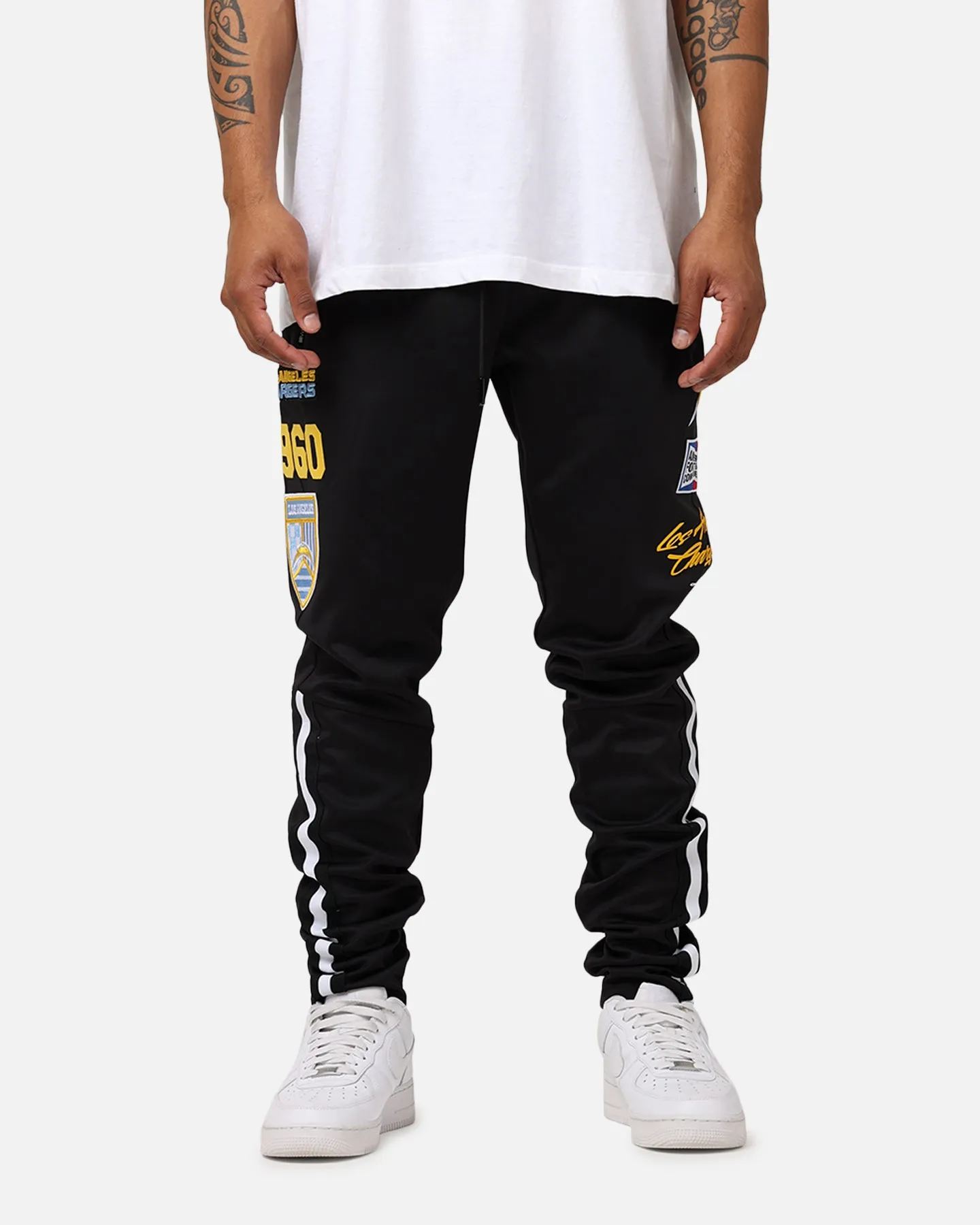 Pro Standard Los Angeles Chargers Fast Lane Track Pants Black sold by Culture Kings