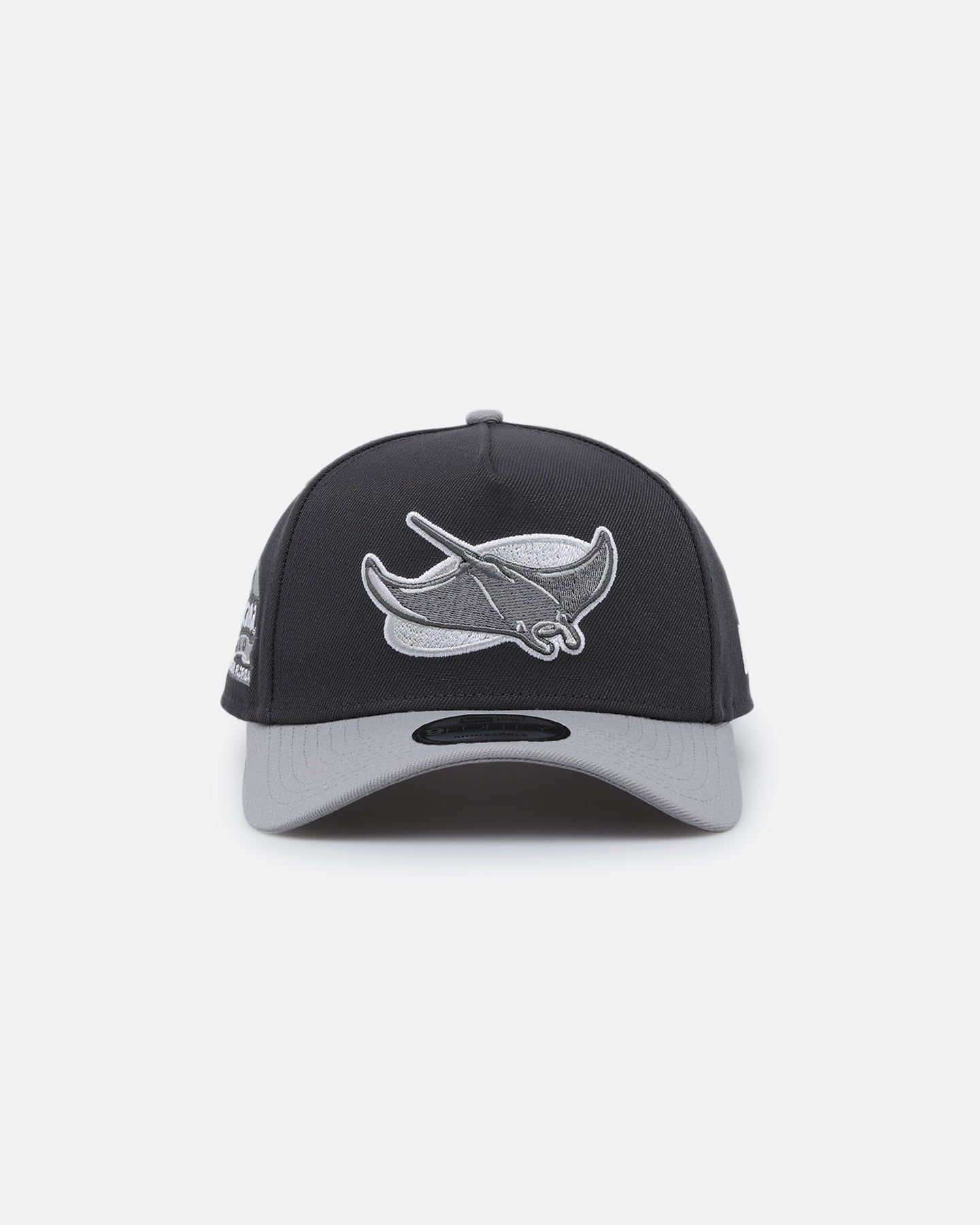 New Era Tampa Bay Rays 'Shadow Greys' 9FORTY A-Frame Snapback Graphite/Grey sold by Culture Kings