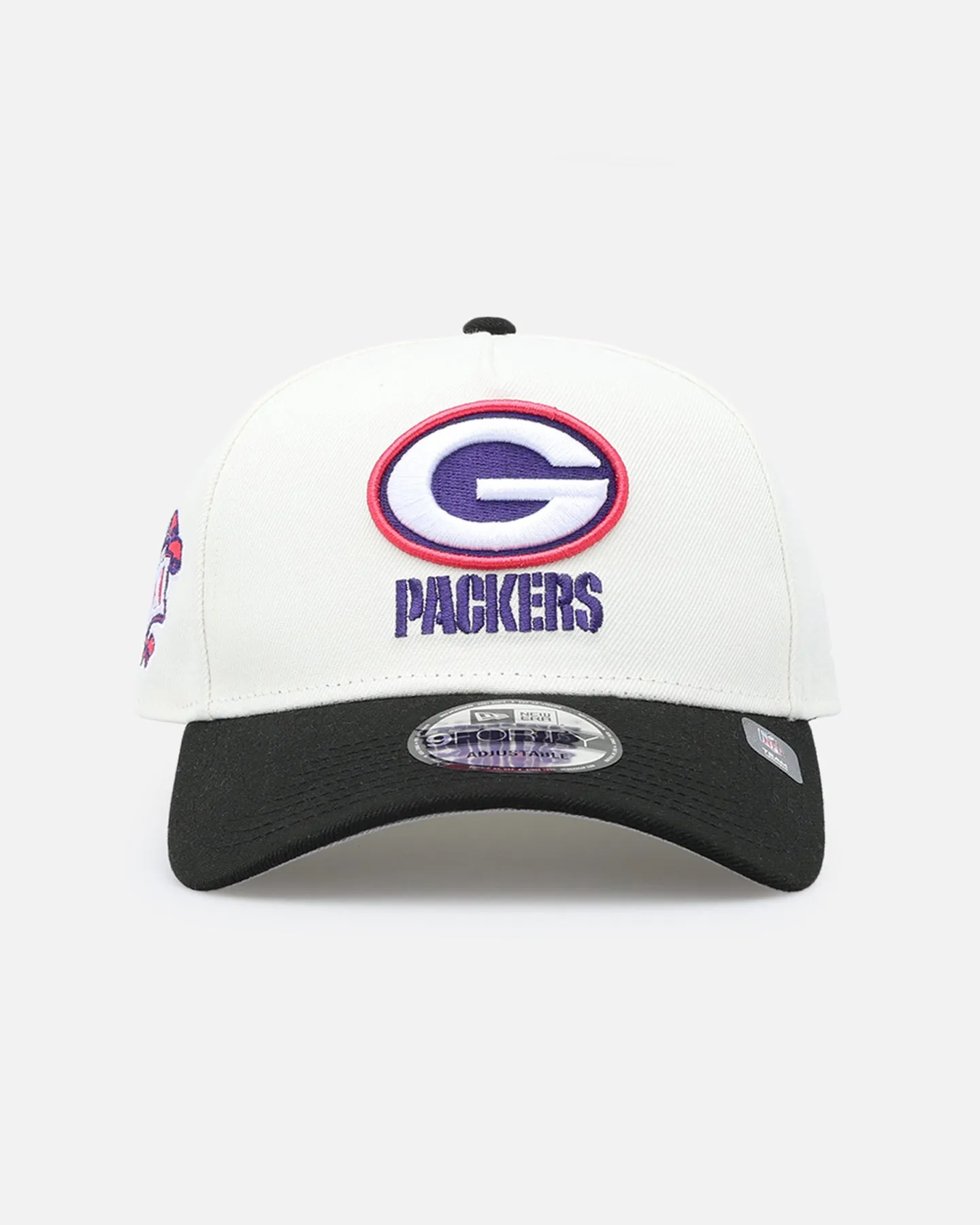 New Era Green Bay Packers 'Neon Nights' 9FORTY Snapback Chrome/Black sold by Culture Kings