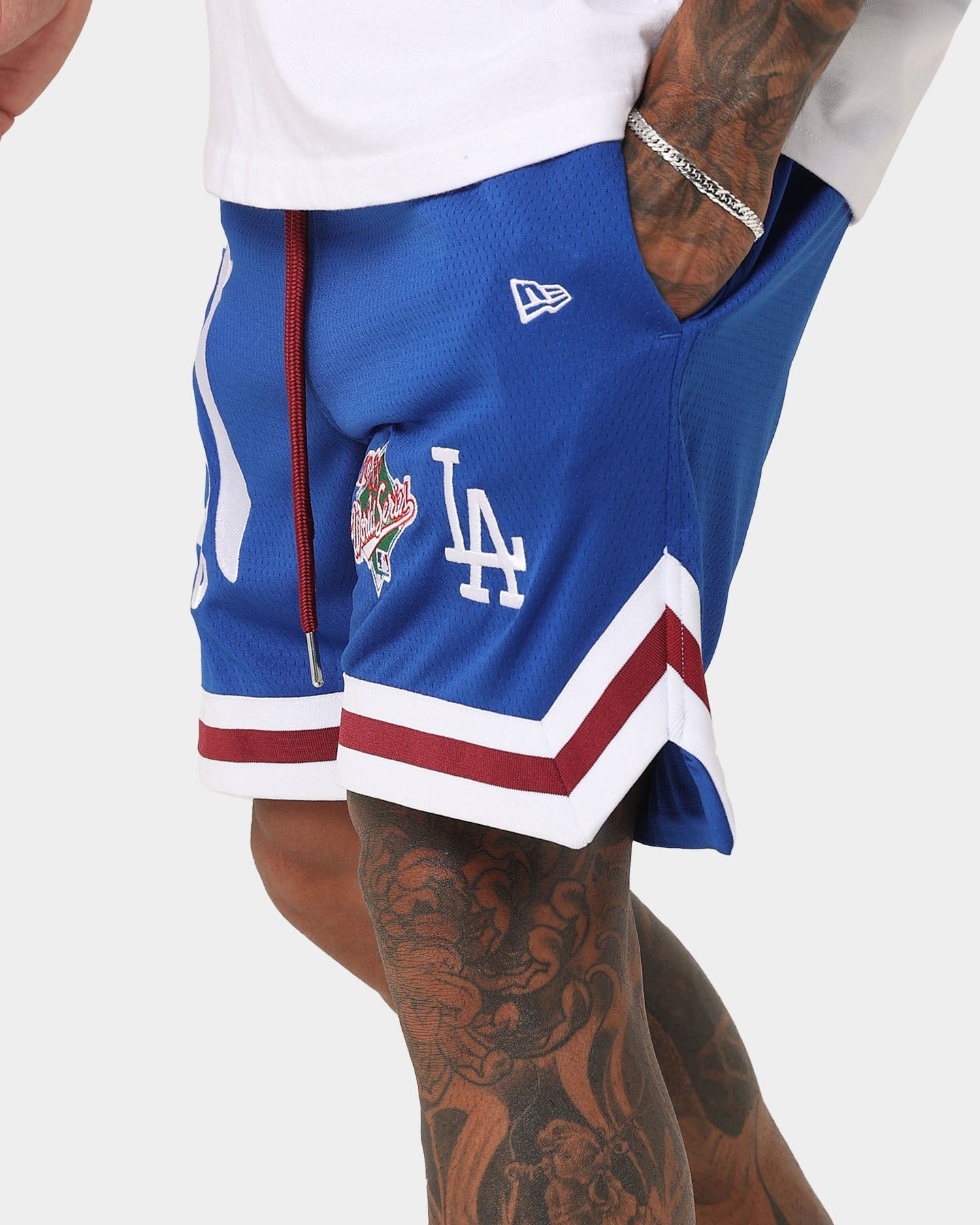 New Era Los Angeles Dodgers 'Tropical Punch Script Pack' Mesh Shorts Bright Royal sold by Culture Kings product image thumbnail 5