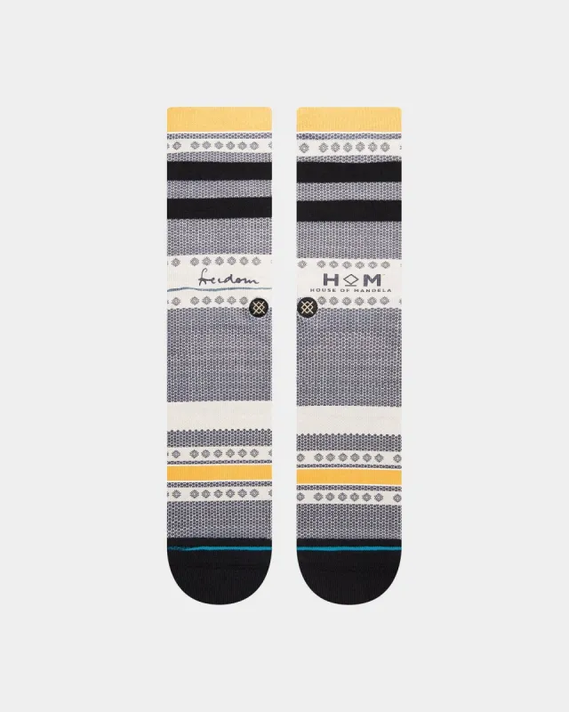 Stance Freedom Mandela Socks Black sold by Culture Kings