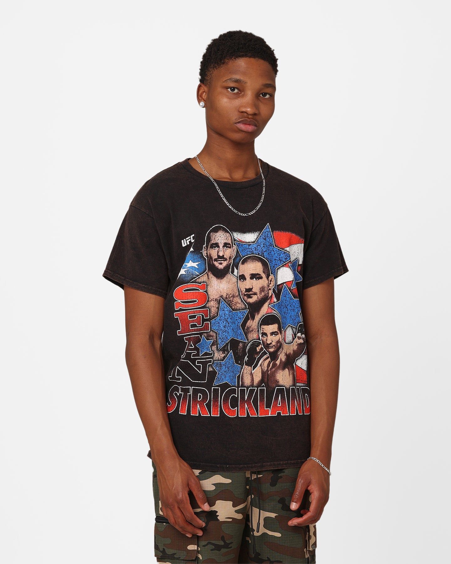 Goat Crew X UFC Sean Strickland Vintage T-Shirt Black Wash sold by Culture Kings