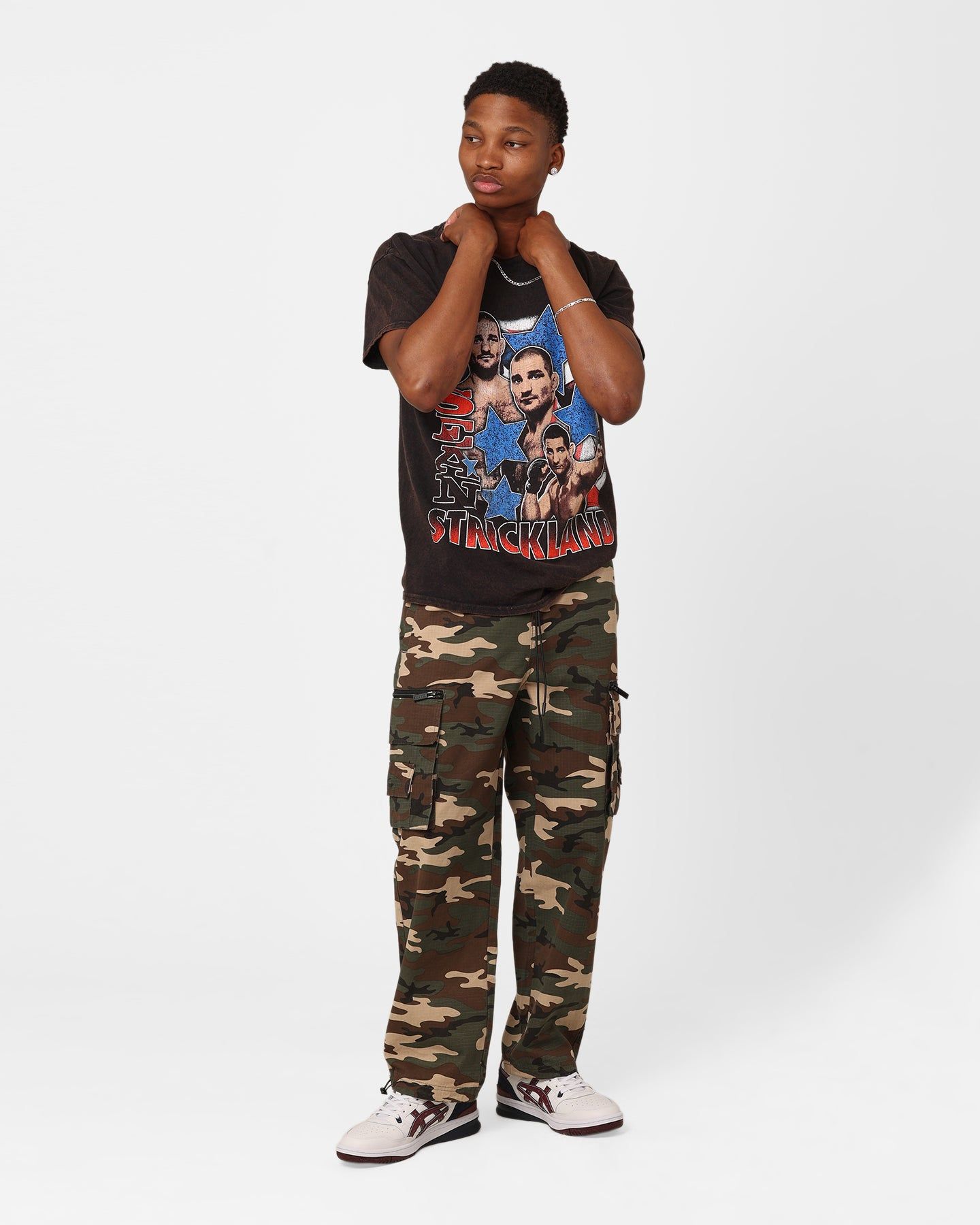 Goat Crew X UFC Sean Strickland Vintage T-Shirt Black Wash sold by Culture Kings product image thumbnail 2