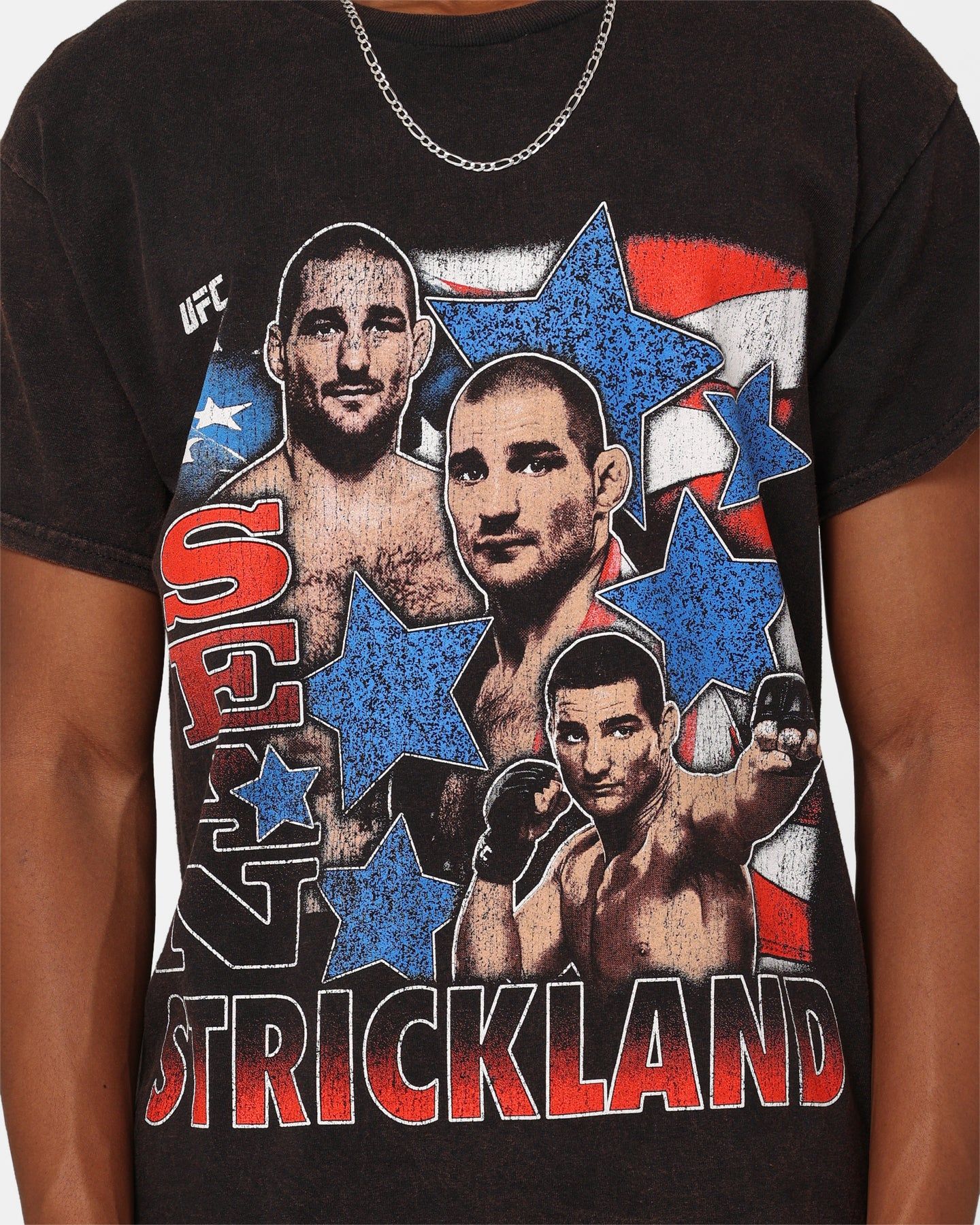 Goat Crew X UFC Sean Strickland Vintage T-Shirt Black Wash sold by Culture Kings product image thumbnail 3