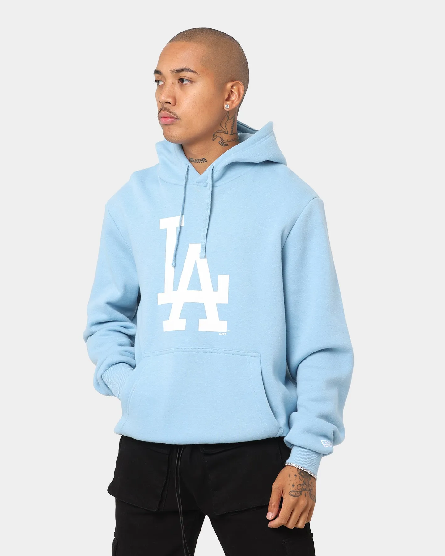 New Era Los Angeles Dodgers Hoodie Charcoal/Sky Blue sold by Culture Kings