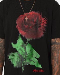 Ksubi Pixel Kash Short Sleeve T-Shirt Jet Black sold by Culture Kings