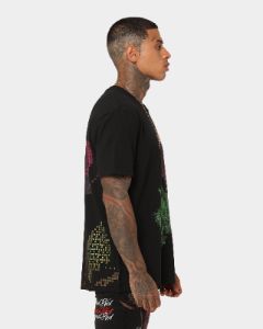 Ksubi Pixel Kash Short Sleeve T-Shirt Jet Black sold by Culture Kings
