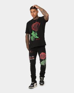 Ksubi Pixel Kash Short Sleeve T-Shirt Jet Black sold by Culture Kings