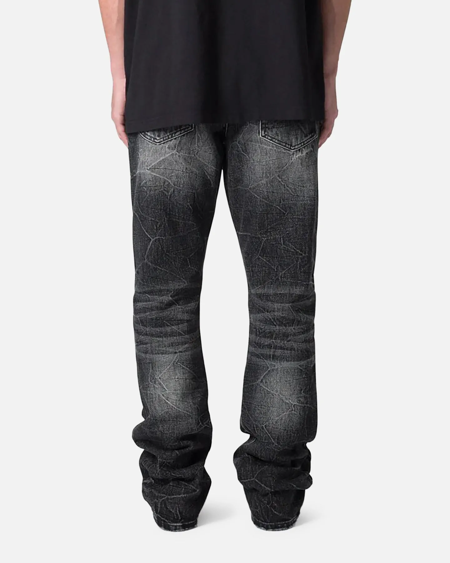 MNML B670 Occ Wave Wash Flare Denim Jeans Washed Black sold by Culture Kings product image thumbnail 4