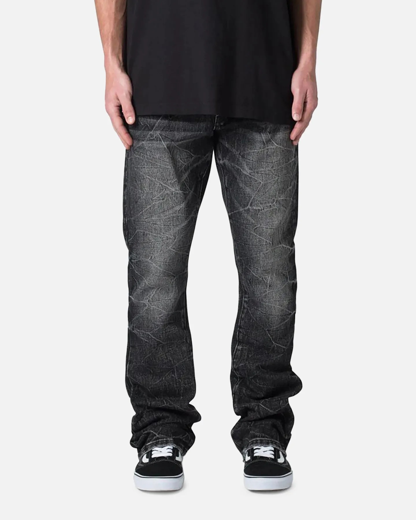 MNML B670 Occ Wave Wash Flare Denim Jeans Washed Black sold by Culture Kings