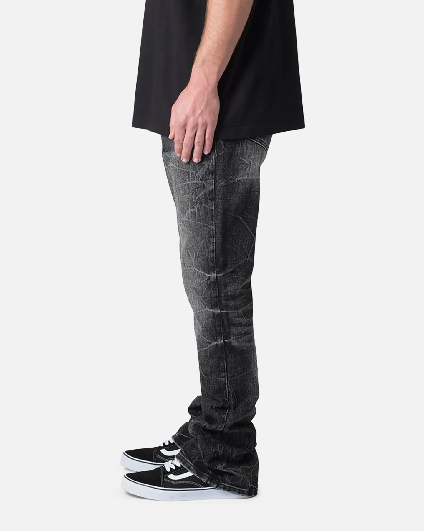 MNML B670 Occ Wave Wash Flare Denim Jeans Washed Black sold by Culture Kings product image thumbnail 3