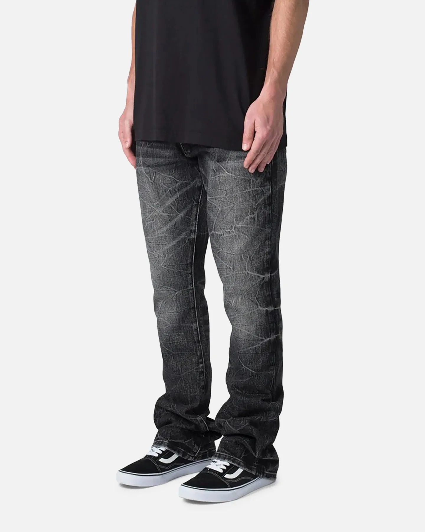 MNML B670 Occ Wave Wash Flare Denim Jeans Washed Black sold by Culture Kings product image thumbnail 2