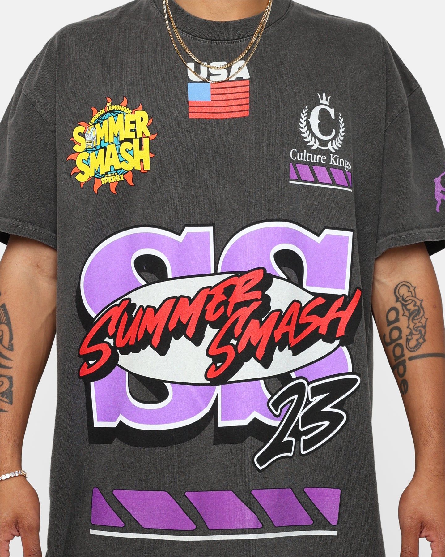 Summer Smash Motorsport T-Shirt Black Wash sold by Culture Kings product image thumbnail 4