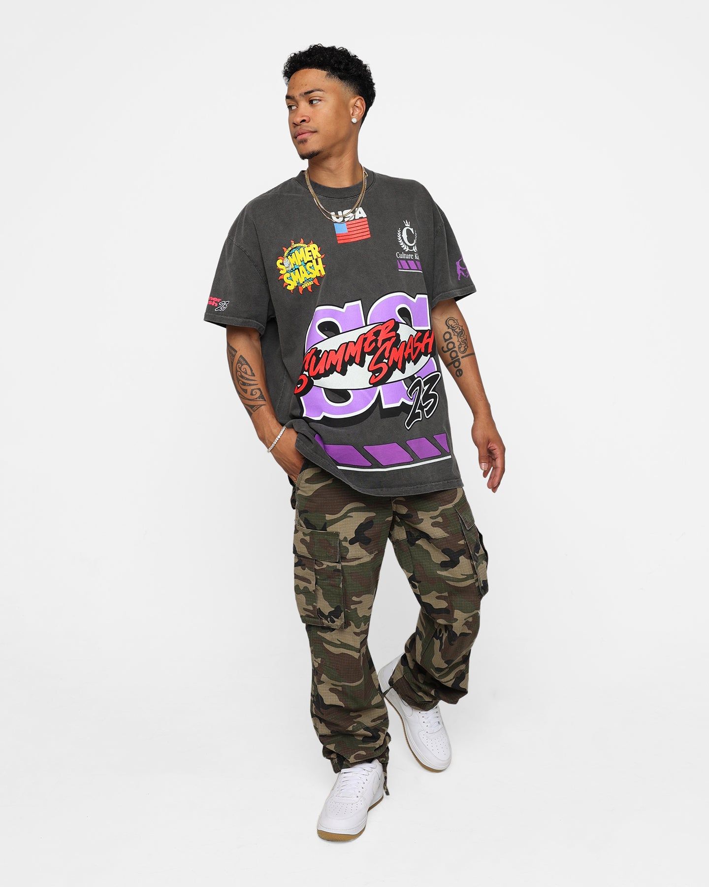 Summer Smash Motorsport T-Shirt Black Wash sold by Culture Kings product image thumbnail 3