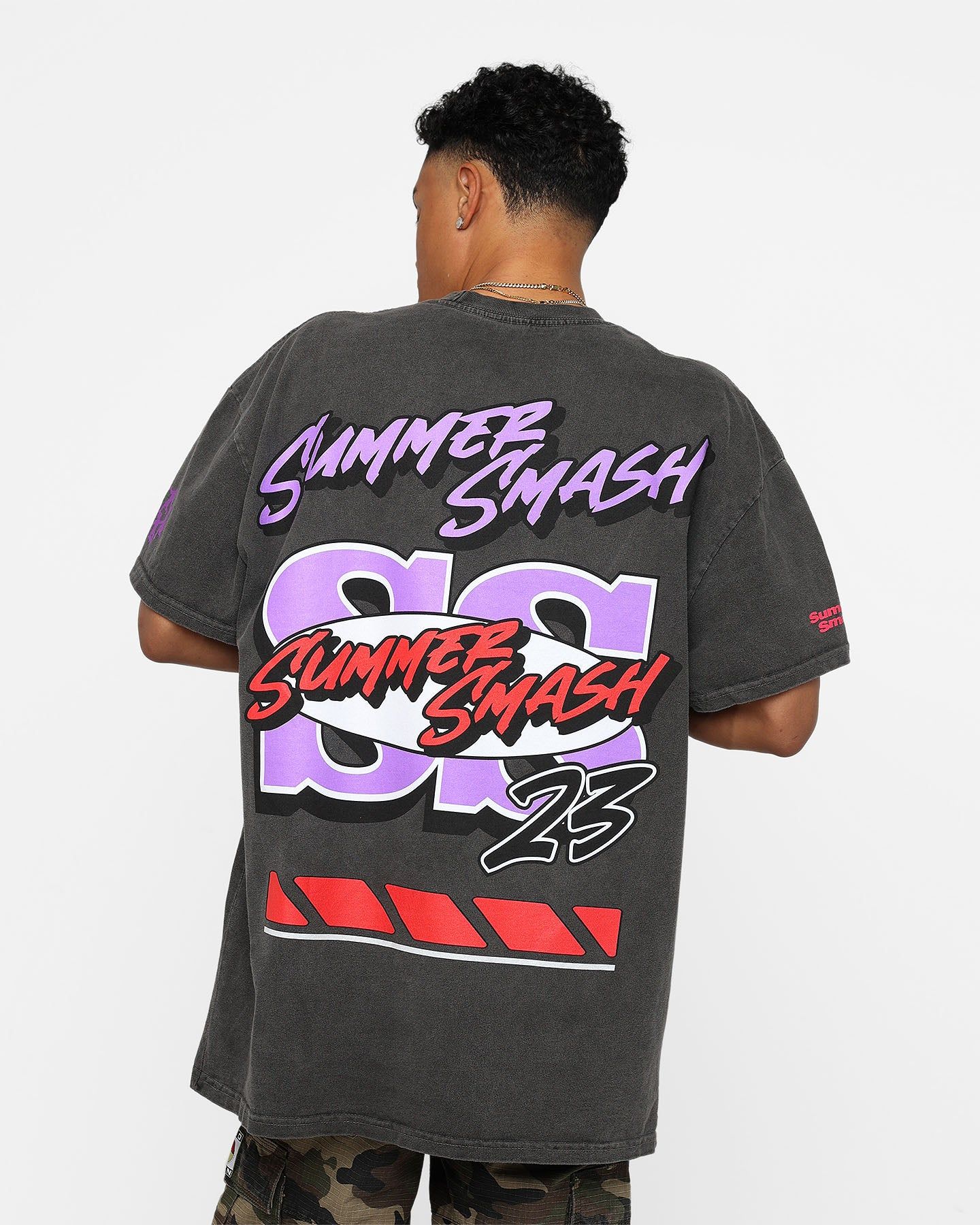 Summer Smash Motorsport T-Shirt Black Wash sold by Culture Kings product image thumbnail 2