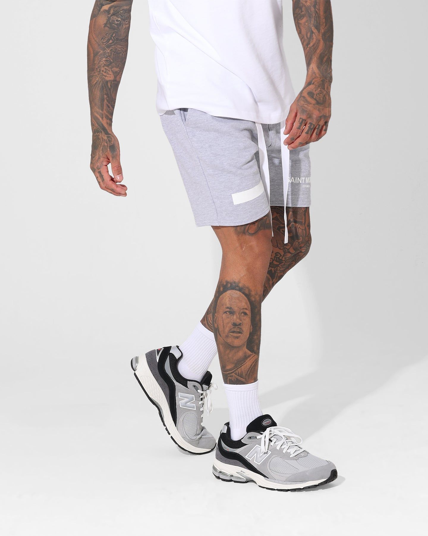 Saint Morta Alpha Street Shorts Grey Marle sold by Culture Kings product image thumbnail 5