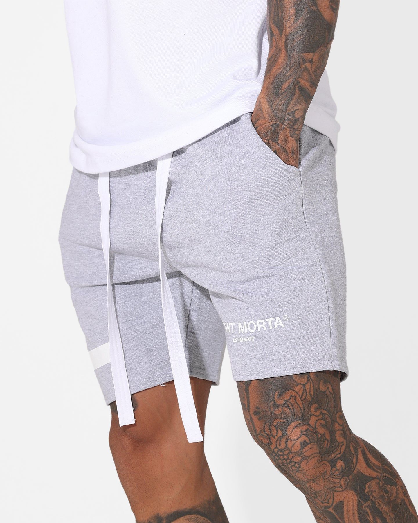 Saint Morta Alpha Street Shorts Grey Marle sold by Culture Kings product image thumbnail 4
