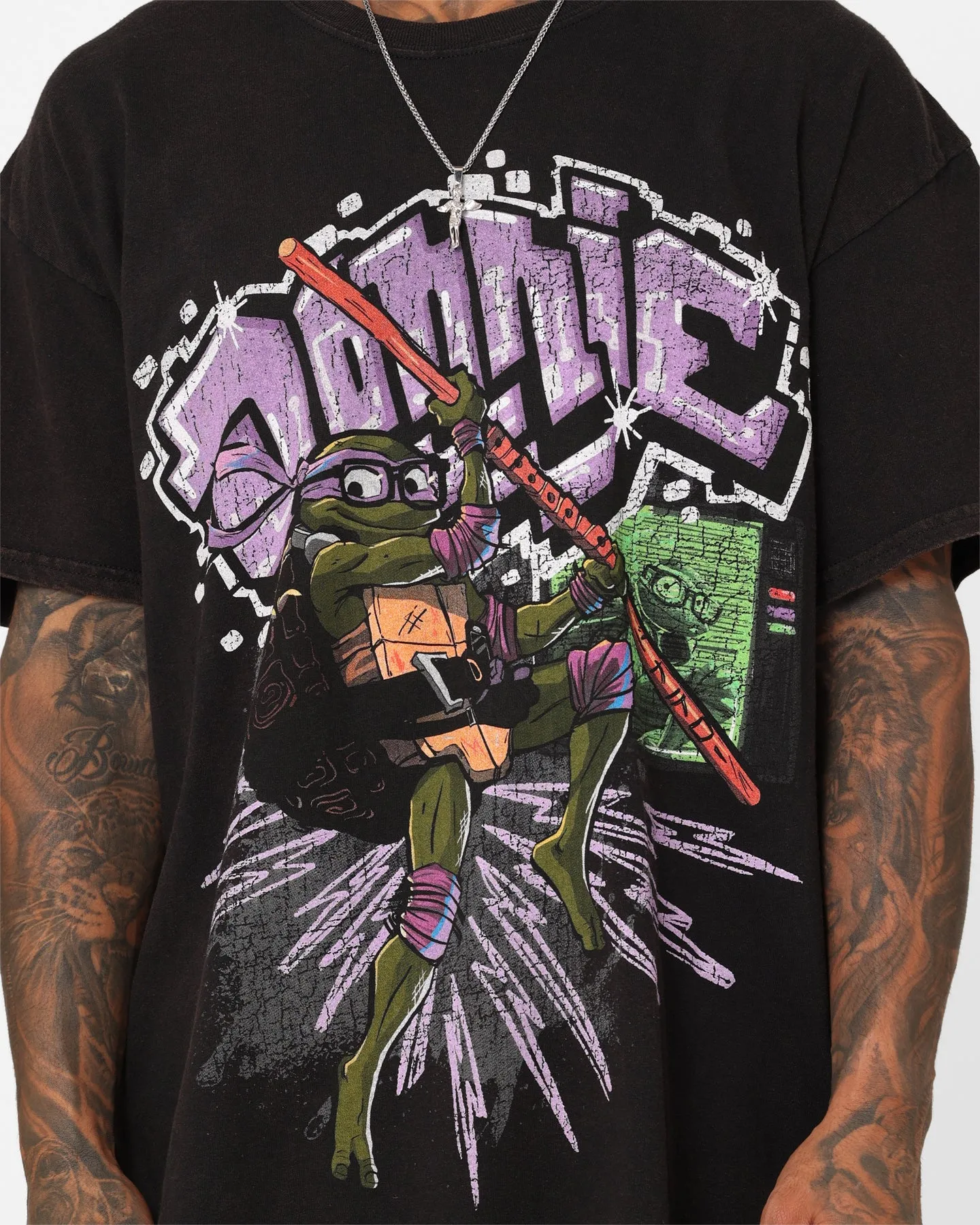 Goat Crew X Teenage Mutant Ninja Turtles Donatello Vintage T-Shirt Vintage Black sold by Culture Kings product image thumbnail 4
