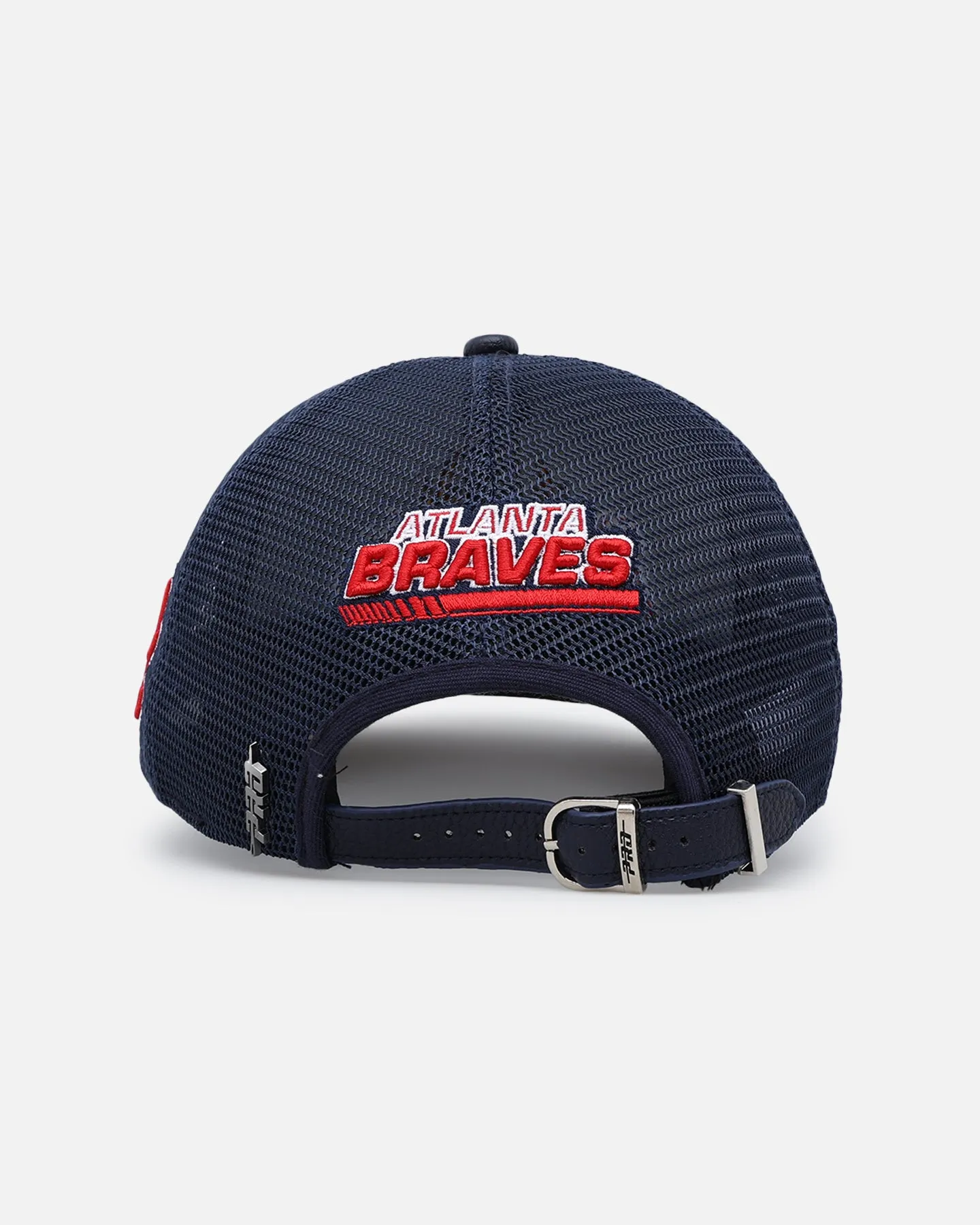 Pro Standard Atlanta Braves Fast Lane Logo Wool Trucker Strapback Midnight Navy sold by Culture Kings product image thumbnail 3