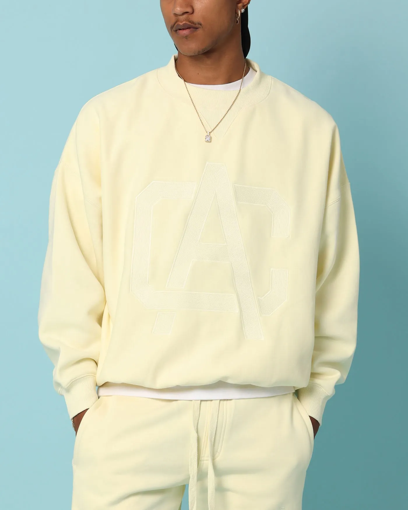 Carré Academy Oversized Crewneck Yellow sold by Culture Kings product image thumbnail 2