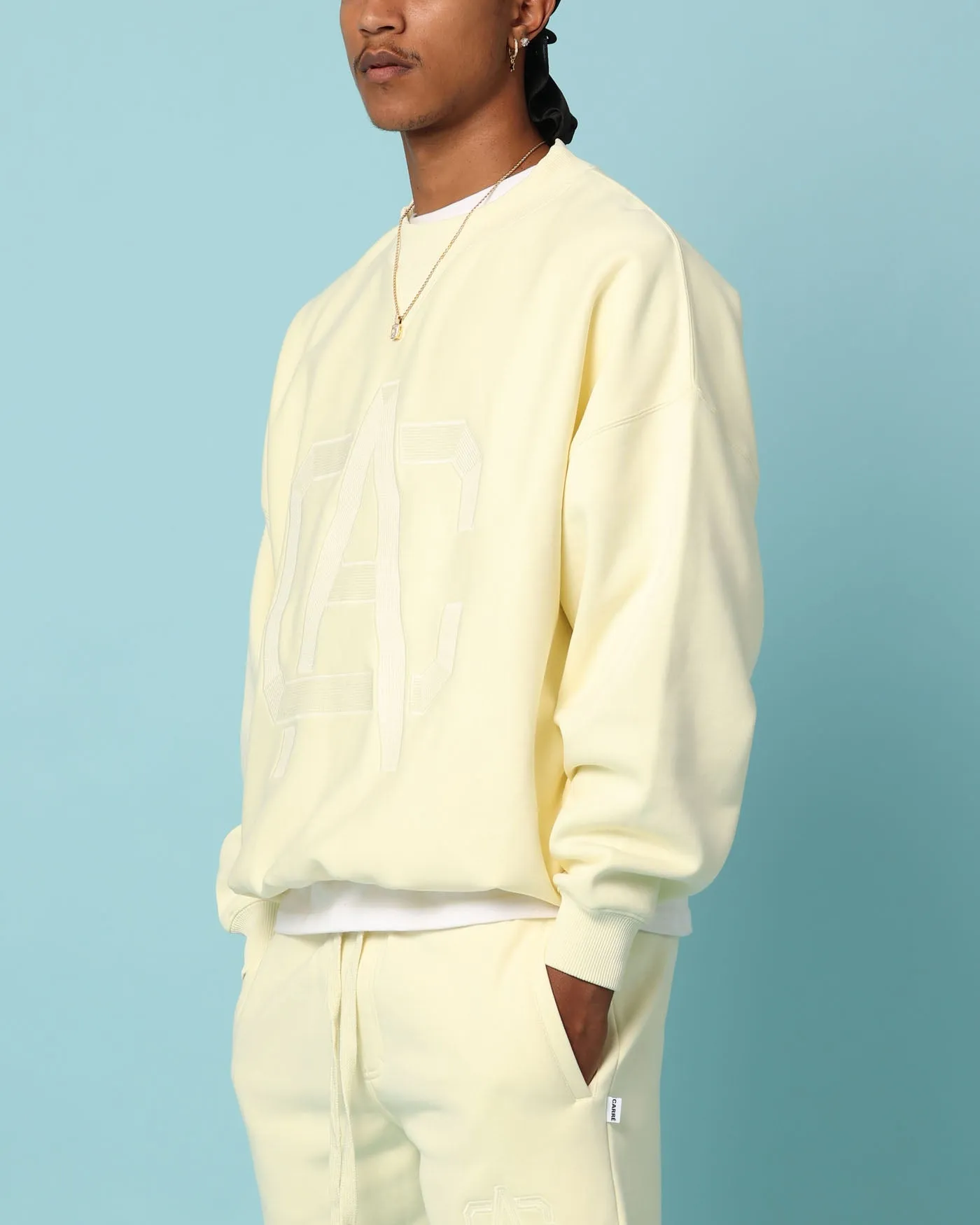 Carré Academy Oversized Crewneck Yellow sold by Culture Kings product image thumbnail 5