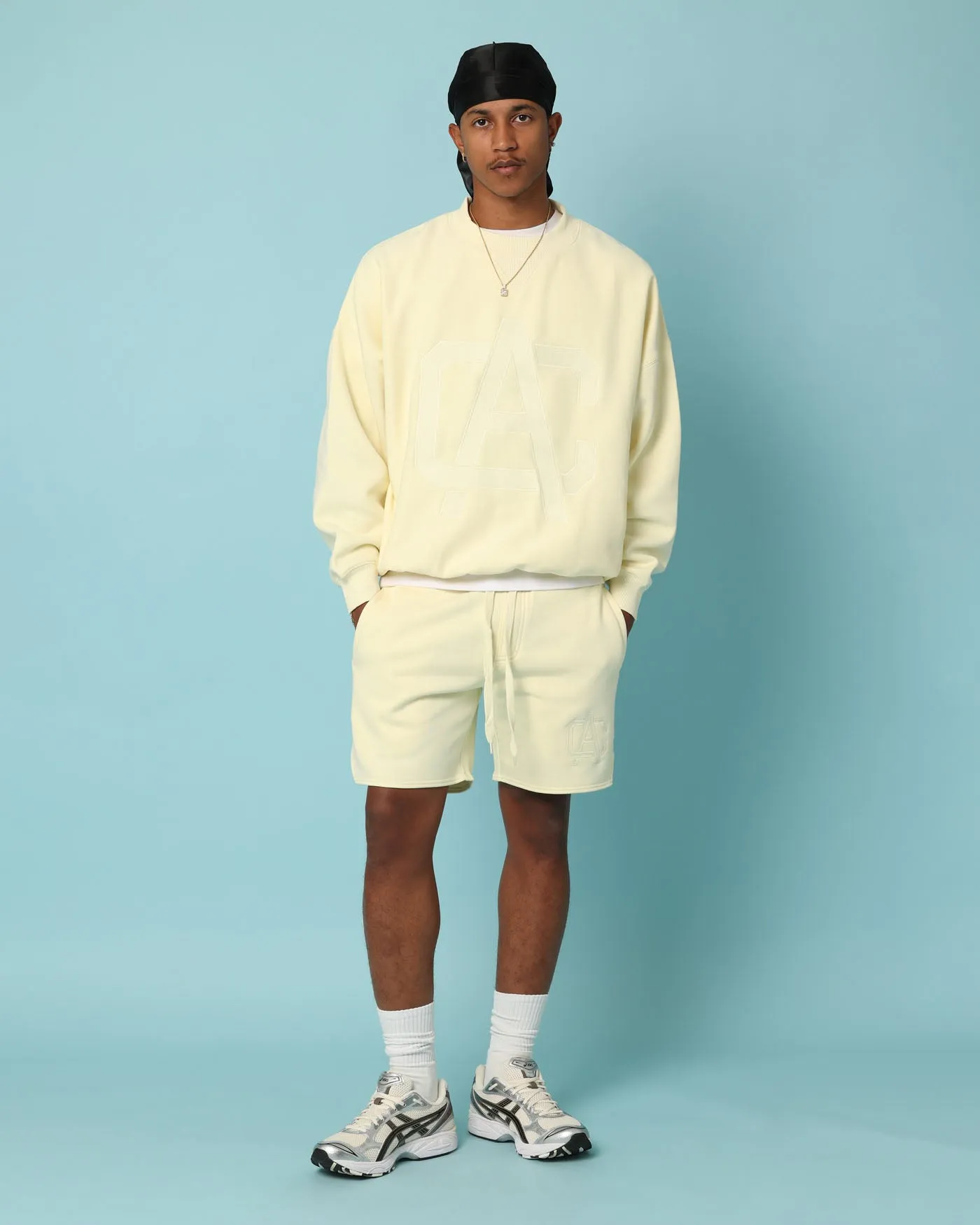 Carré Academy Oversized Crewneck Yellow sold by Culture Kings