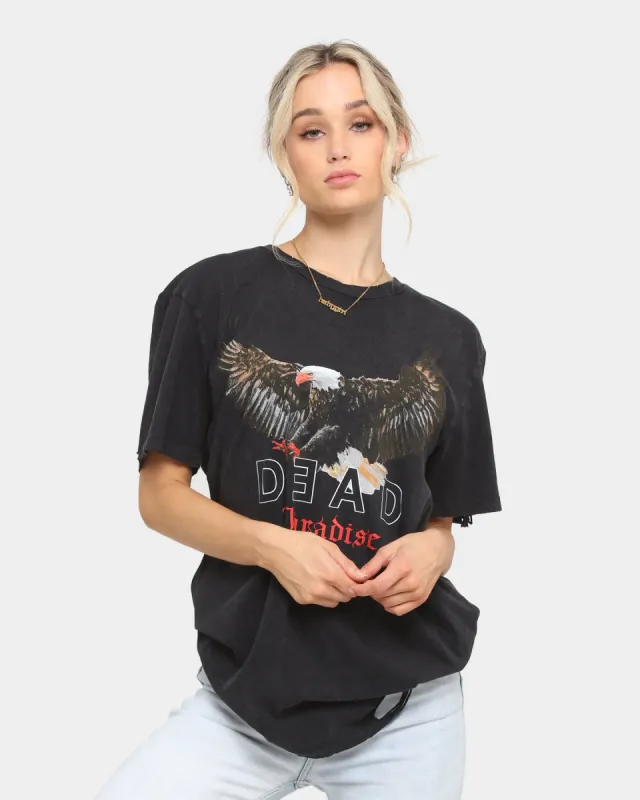 Dead Studios Paradise Vintage Short Sleeve T-Shirt Washed Black sold by Culture Kings