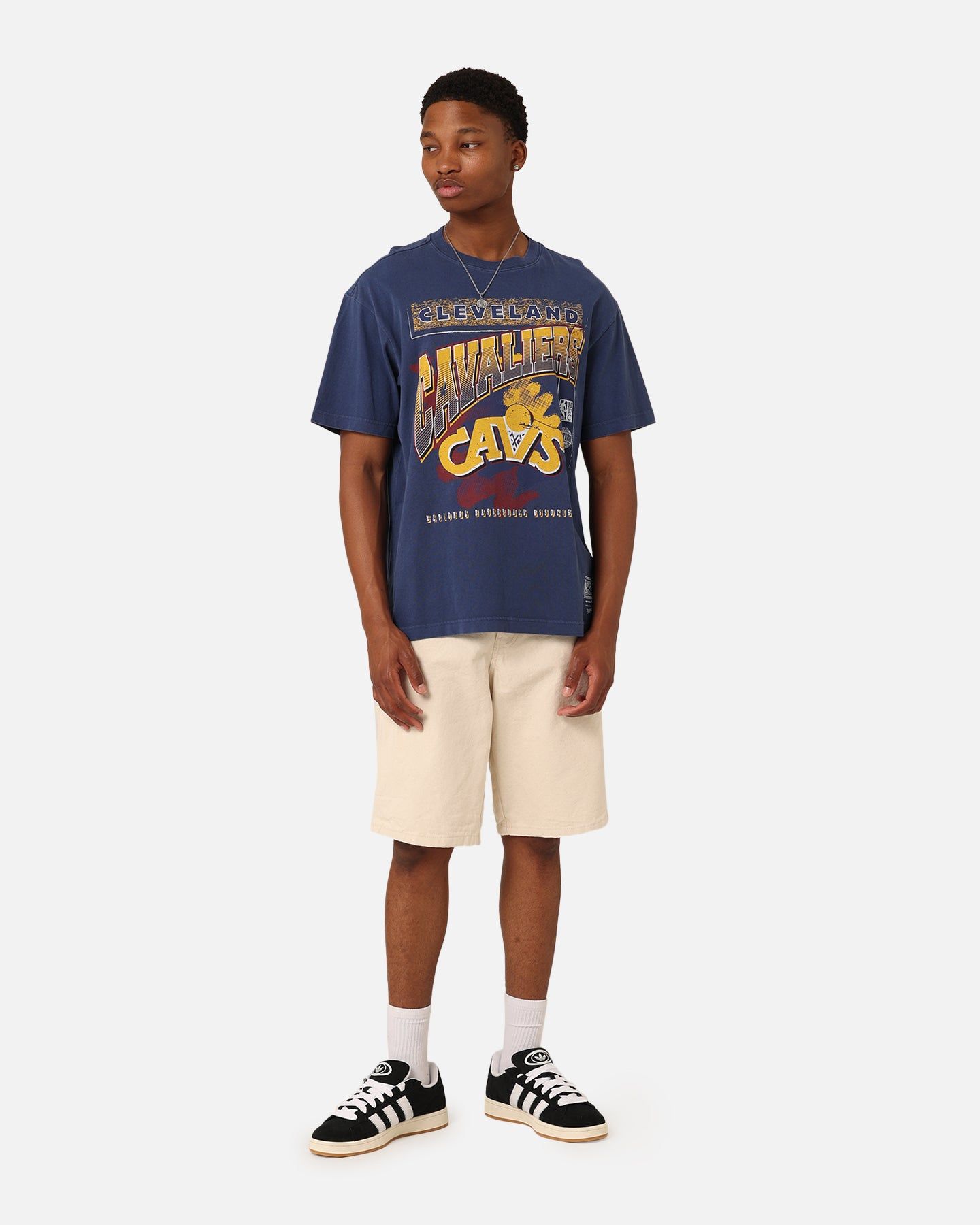 Mitchell & Ness Cleveland Cavaliers Brush Off 2.0 T-Shirt Navy sold by Culture Kings product image thumbnail 2
