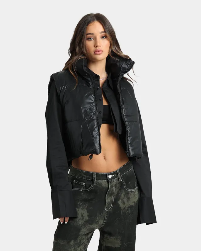 XXIII Women's Riya Puffer Vest Black made by Culture Kings