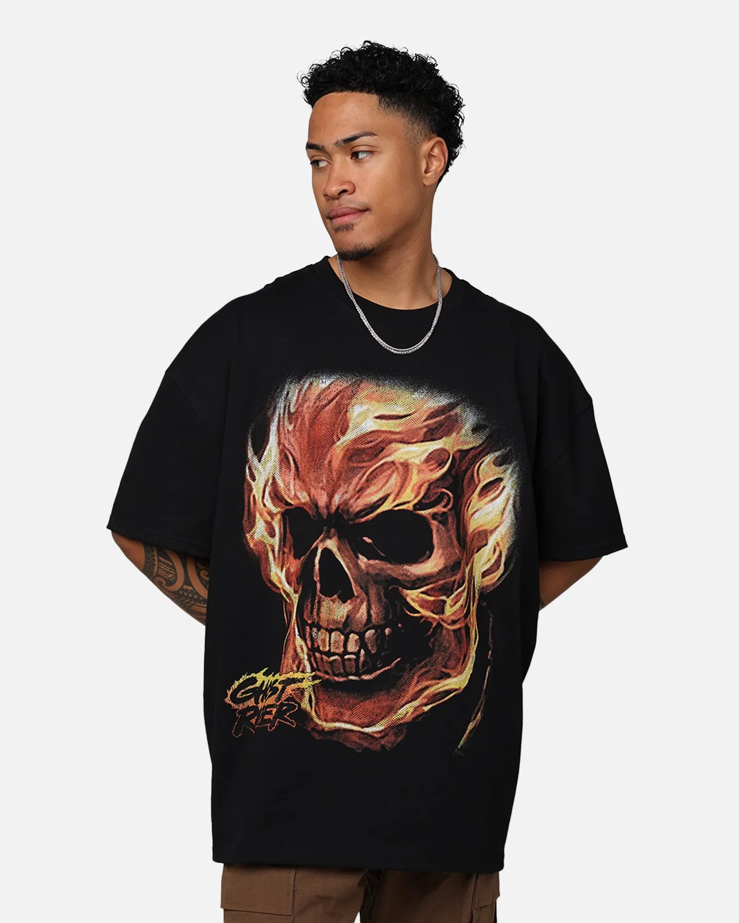 Marvel Ghost Rider Heavyweight T-Shirt Black sold by Culture Kings