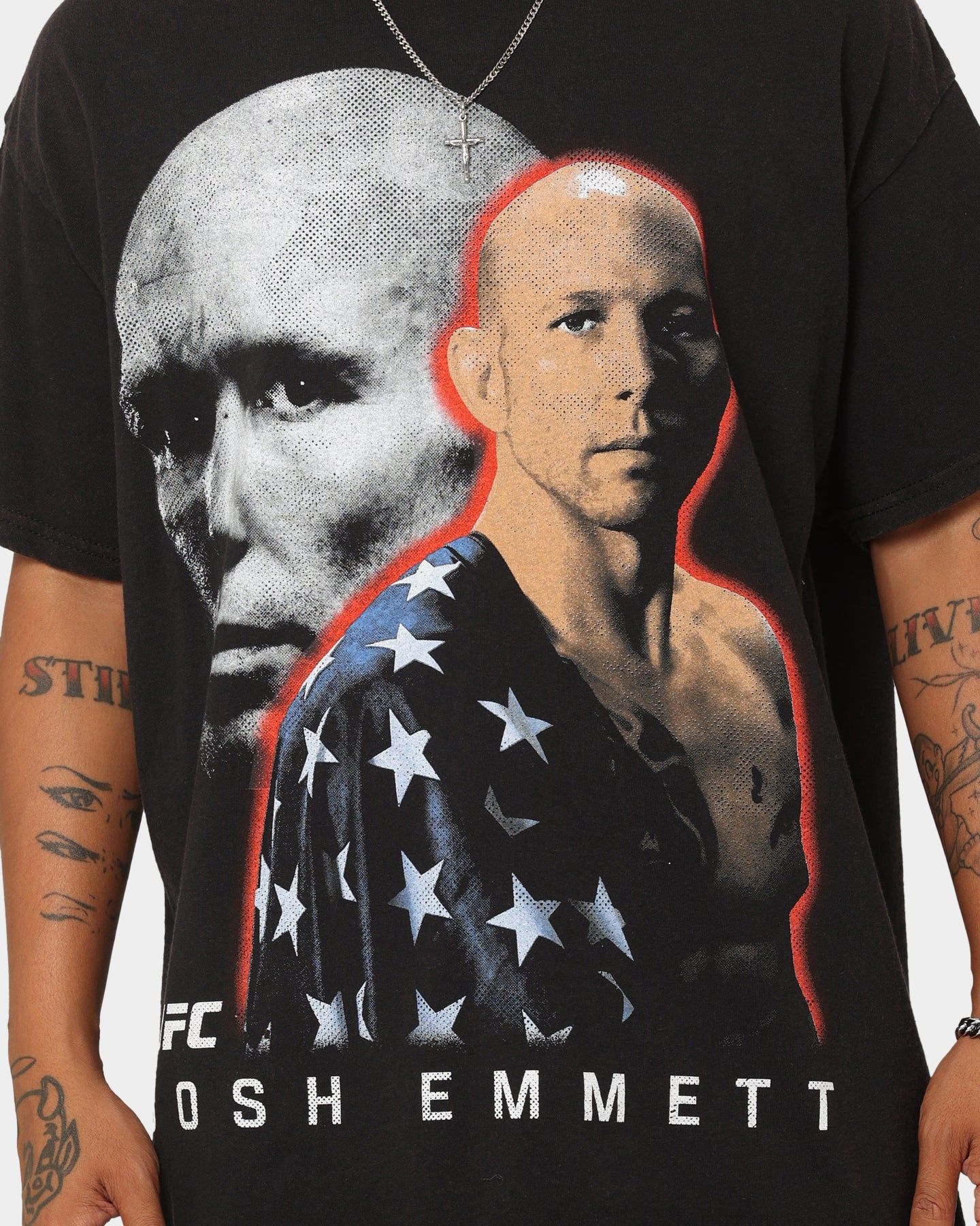 Goat Crew X UFC Josh Emmett Vintage T-Shirt Black Wash sold by Culture Kings product image thumbnail 3