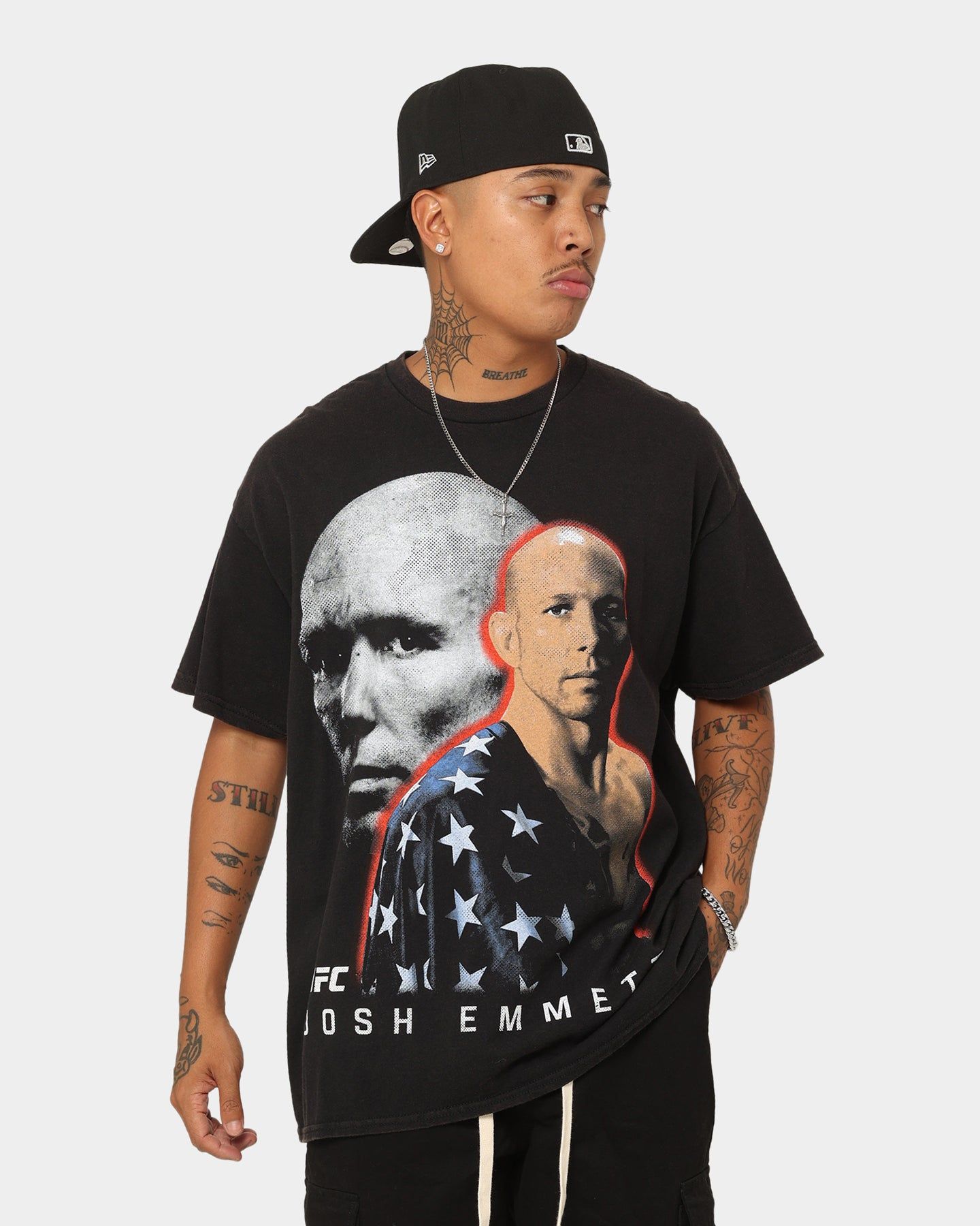 Goat Crew X UFC Josh Emmett Vintage T-Shirt Black Wash sold by Culture Kings