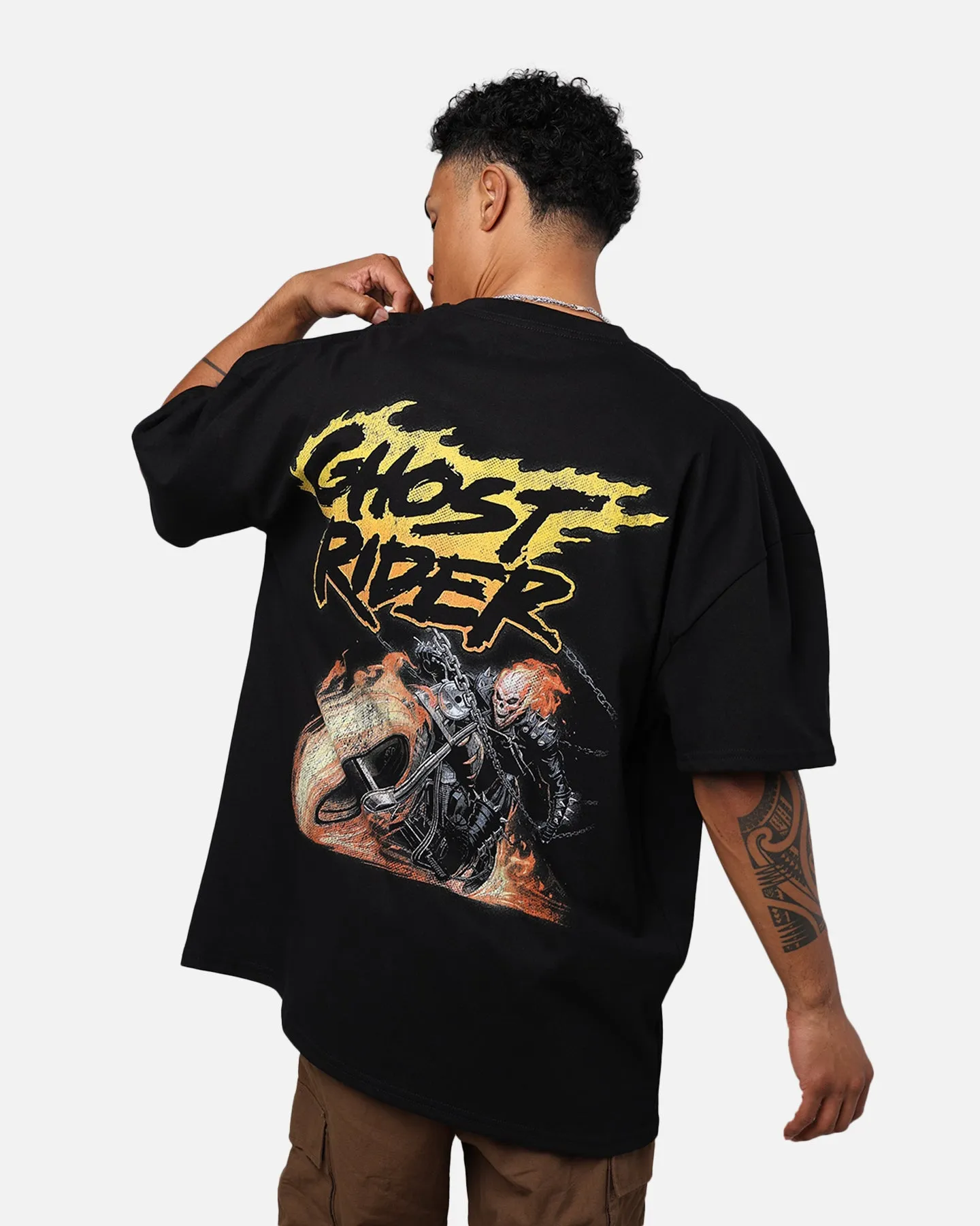 Marvel Ghost Rider Heavyweight T-Shirt Black sold by Culture Kings product image thumbnail 2