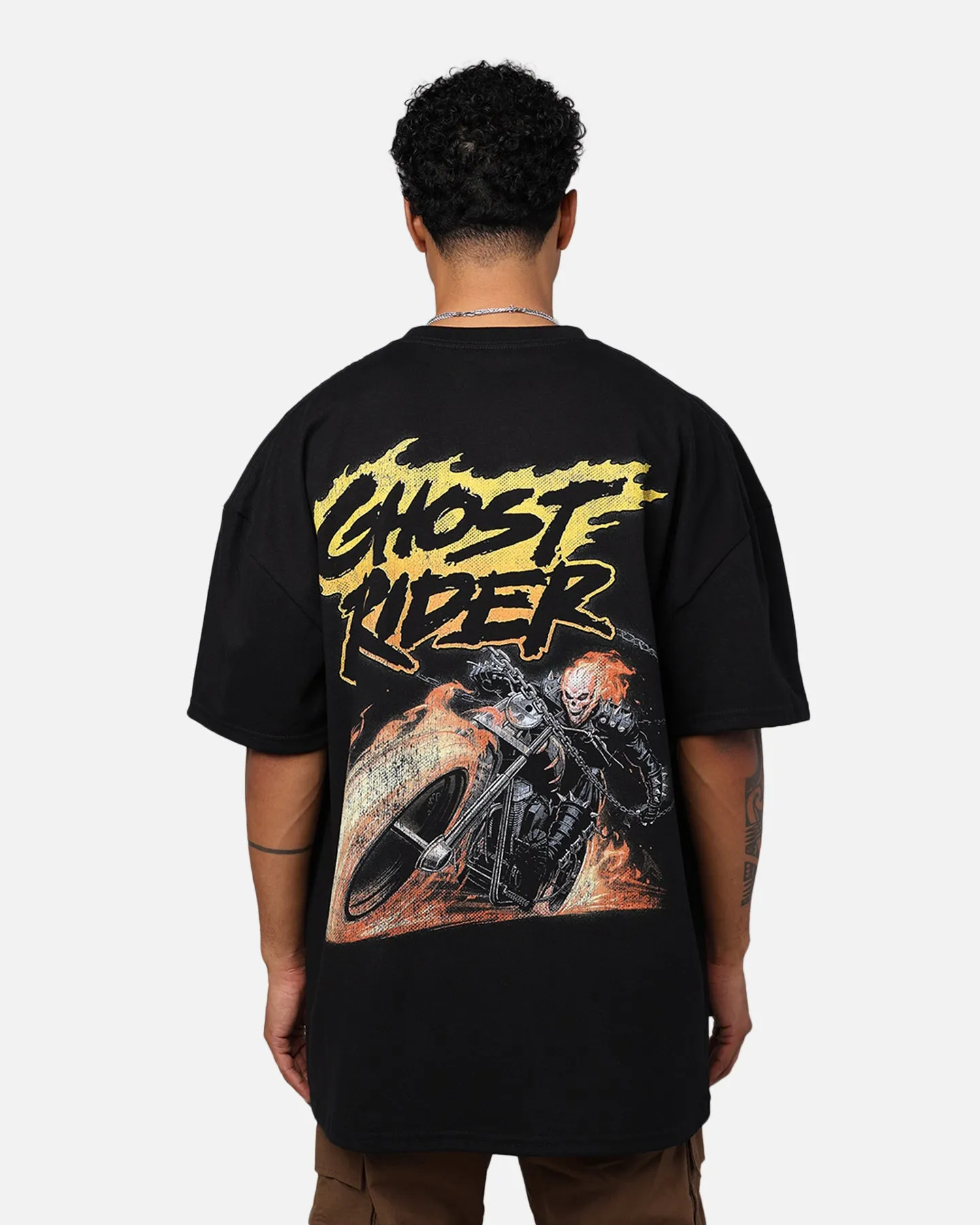 Marvel Ghost Rider Heavyweight T-Shirt Black sold by Culture Kings product image thumbnail 5
