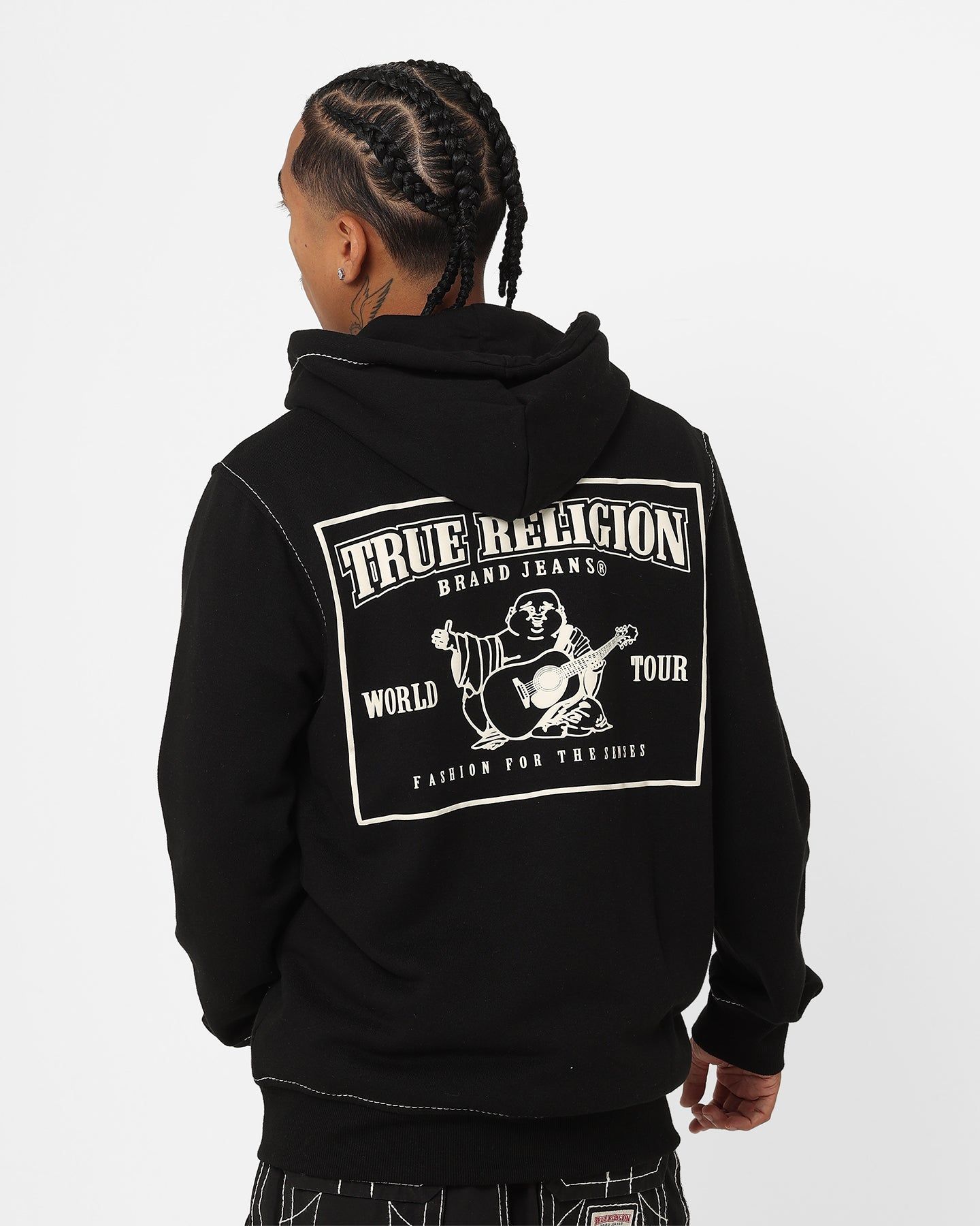 True Religion Big T Zip Thru Jacket Jet Black sold by Culture Kings