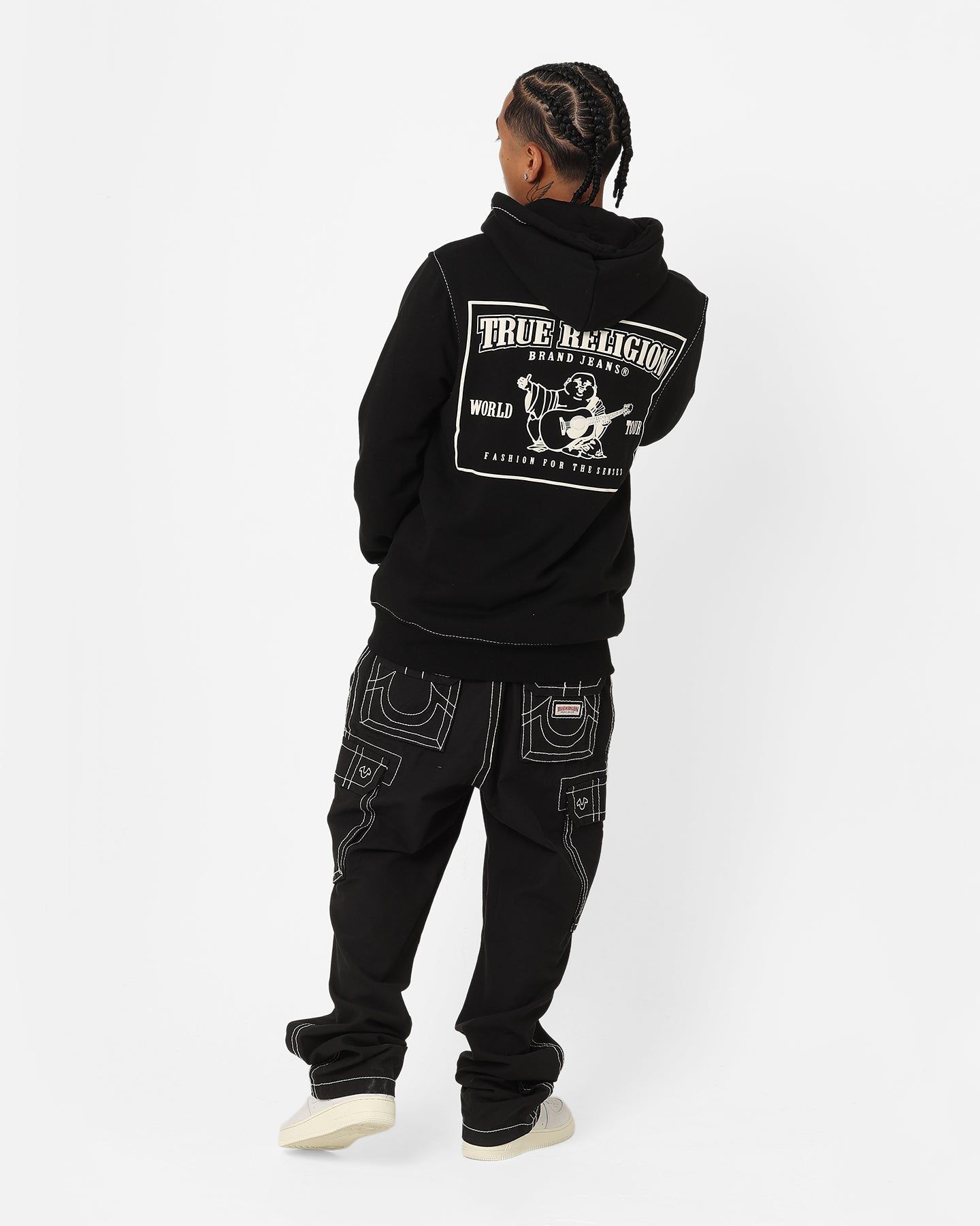 True Religion Big T Zip Thru Jacket Jet Black sold by Culture Kings product image thumbnail 3