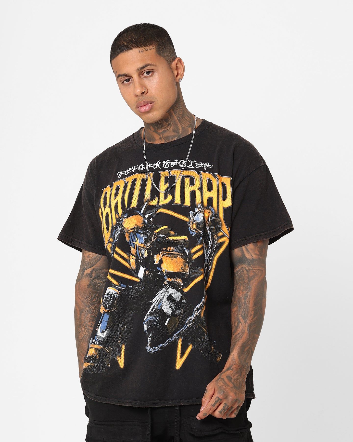 Goat Crew X Transformers Battletrap Vintage T-Shirt Black Wash sold by Culture Kings