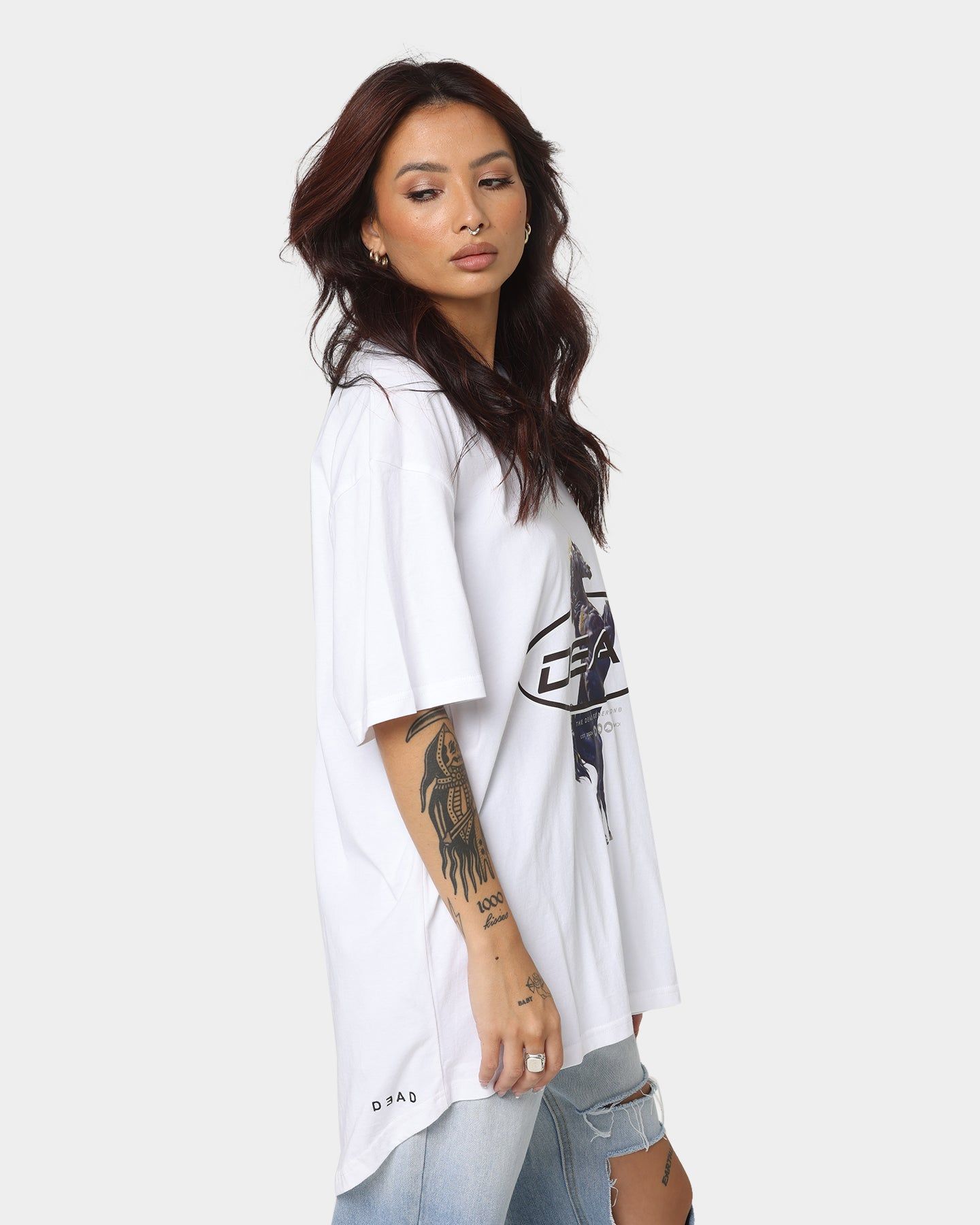 Dead Studios Till We Ride T-Shirt White/Black sold by Culture Kings product image thumbnail 5