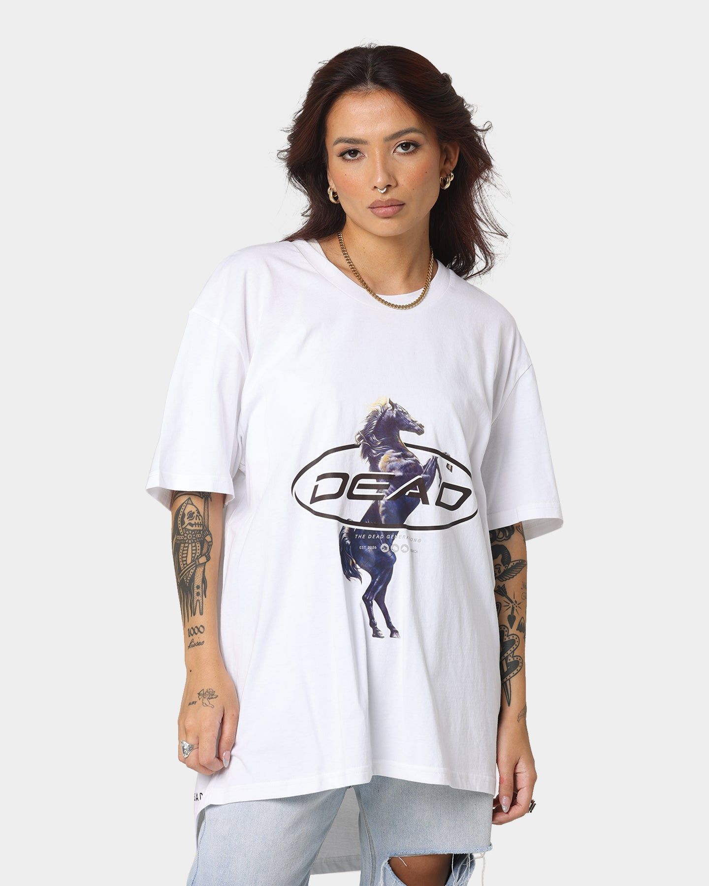 Dead Studios Till We Ride T-Shirt White/Black sold by Culture Kings