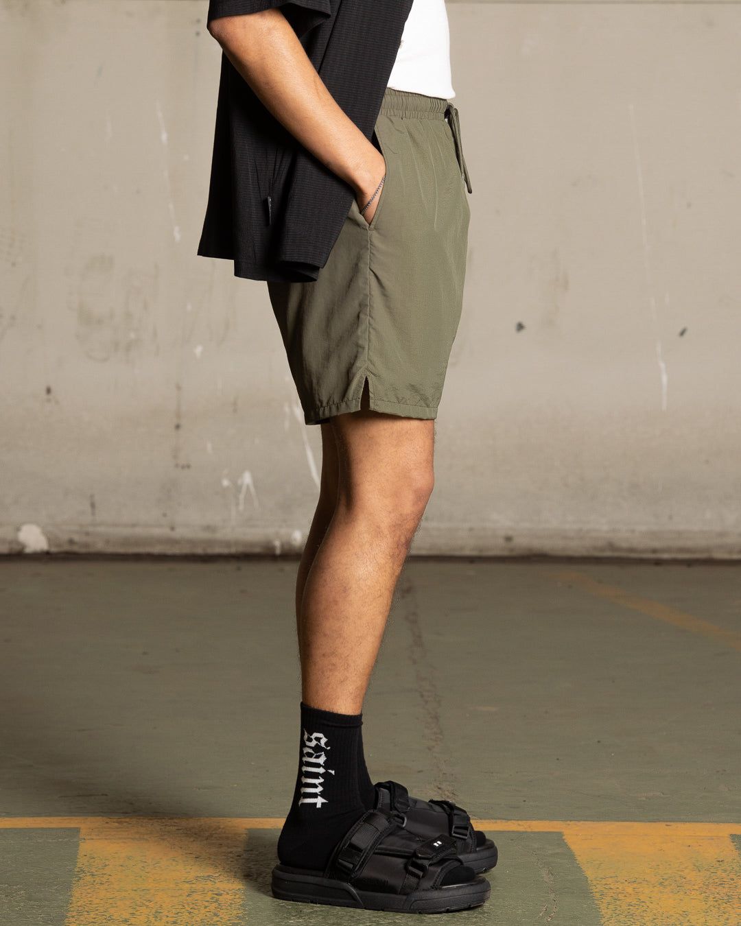 Saint Morta Cali Beach Shorts Khaki Green sold by Culture Kings product image thumbnail 5