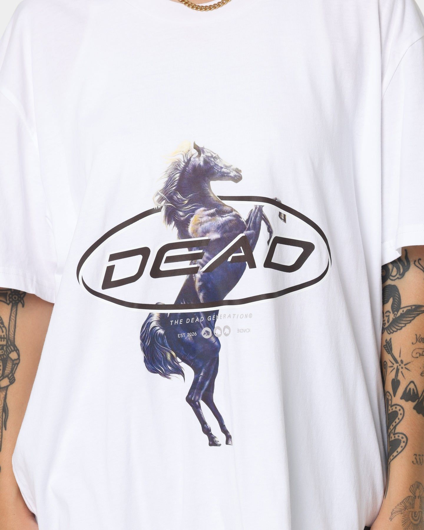 Dead Studios Till We Ride T-Shirt White/Black sold by Culture Kings product image thumbnail 3