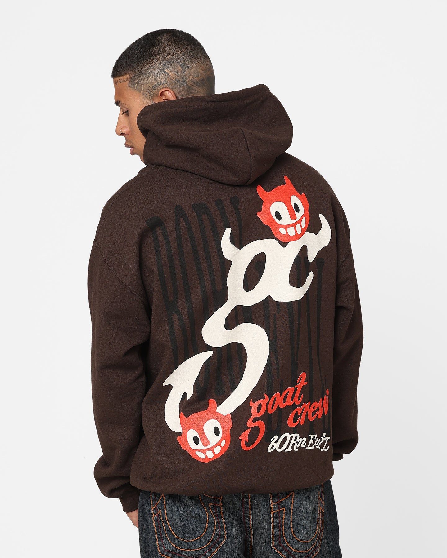 Goat Crew Born Evil Hoodie Brown sold by Culture Kings product image thumbnail 2