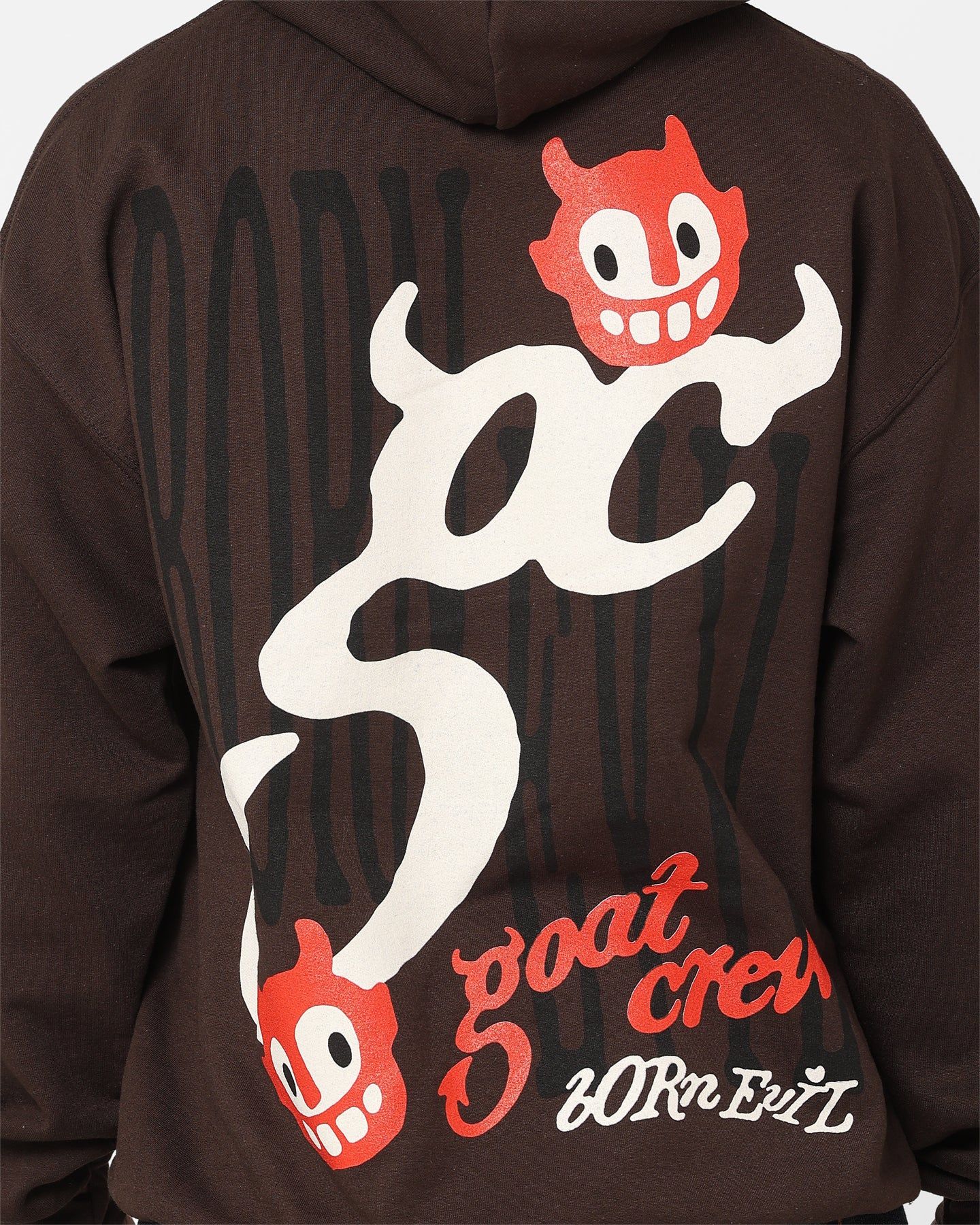 Goat Crew Born Evil Hoodie Brown sold by Culture Kings product image thumbnail 5