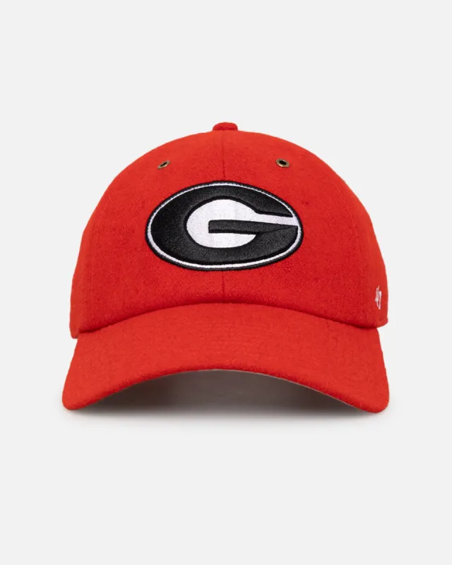 47 Brand Georgia Bulldogs Wooly Clean Up Strapback Red sold by Culture Kings