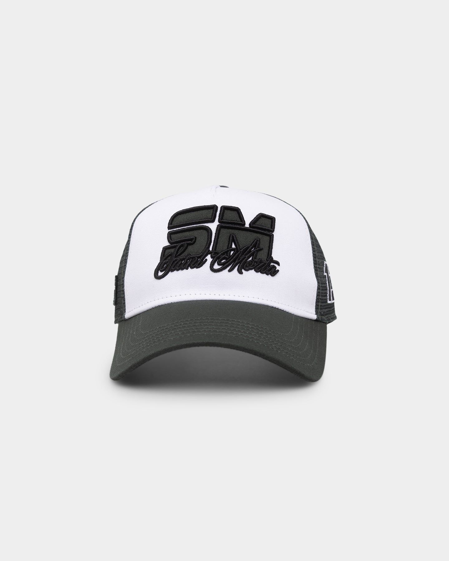 Saint Morta Moto Trucker Snapback Dark Green/White sold by Culture Kings