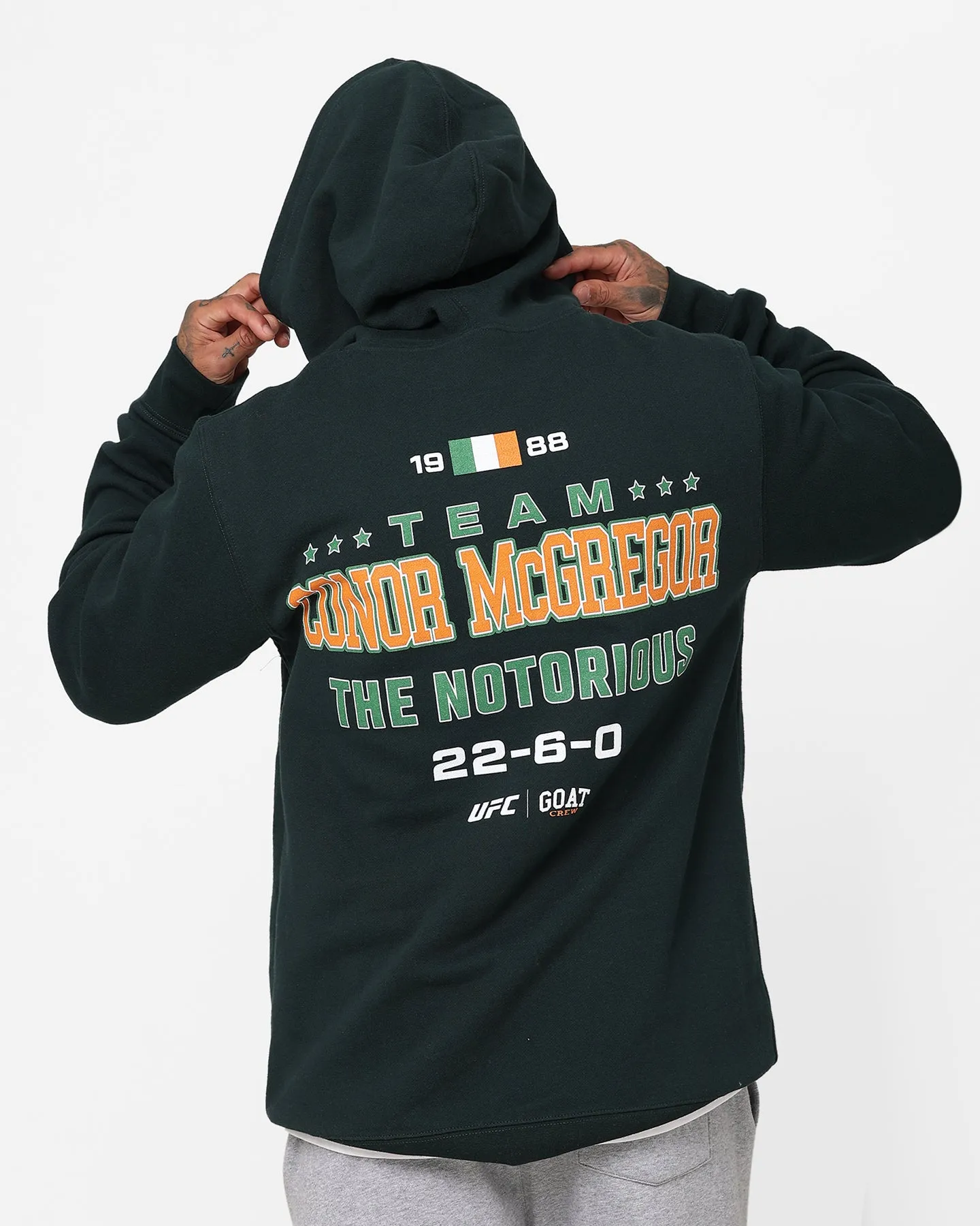 Goat Crew X UFC Conor McGregor Team McGregor Hoodie Deep Green sold by Culture Kings product image thumbnail 2