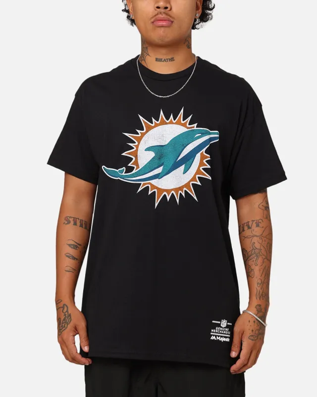 Majestic Athletic Miami Dolphins Team Crest T-Shirt Black sold by Culture Kings